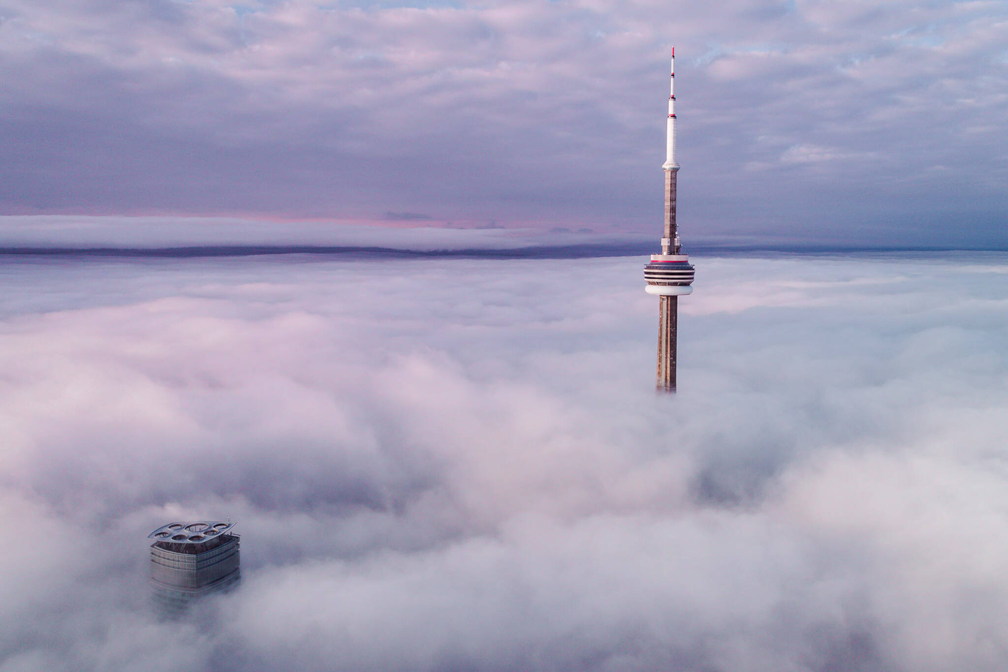 Thick Winter Fog Makes Toronto Look Beautifully Surreal