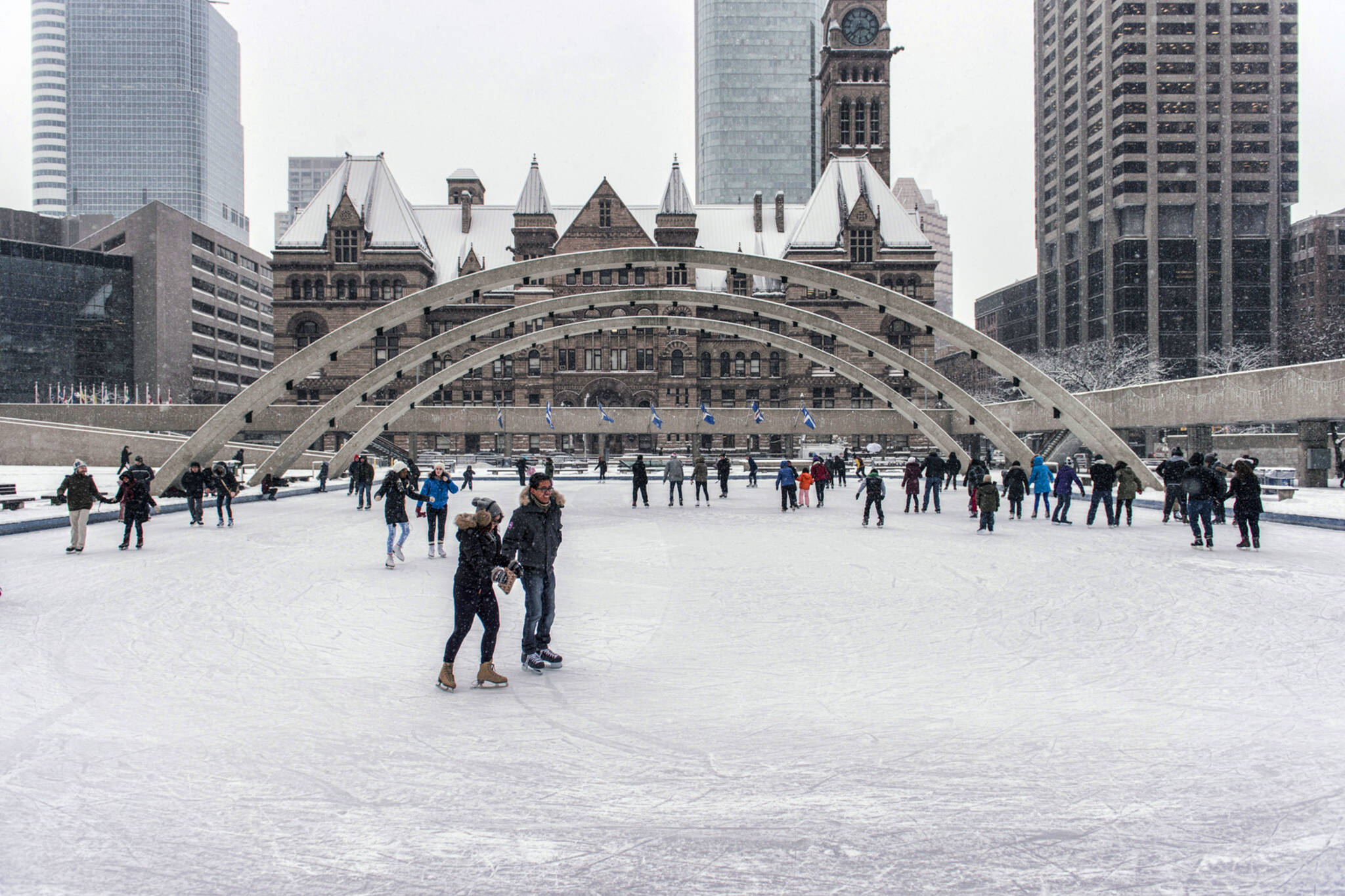 Here's a map of all the outdoor skating rinks in Toronto