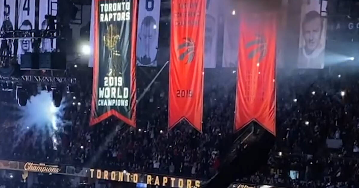 Photo Essay: Toronto Raptors celebrate title with banner, big rings