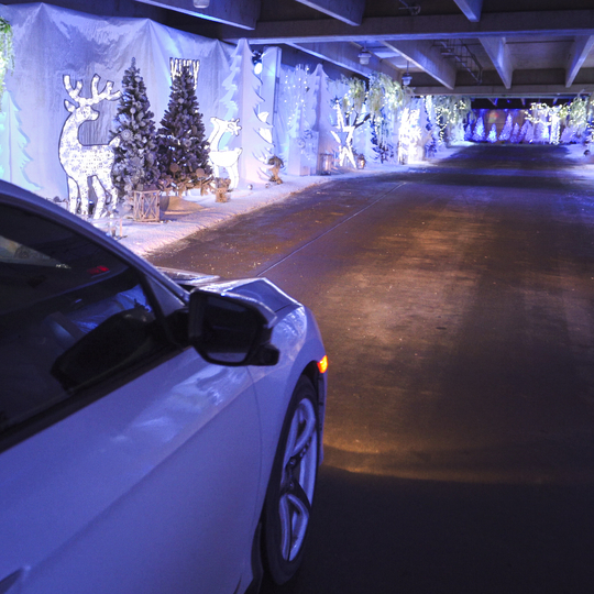 Polar Drive is a multi-storey holiday lights drive-thru near the Toronto airport