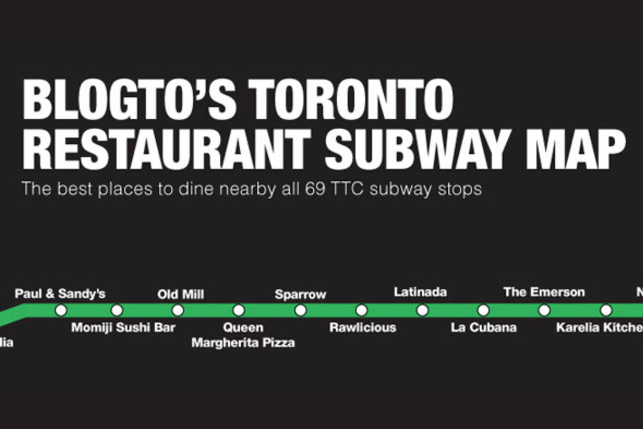 restaurants subway map
