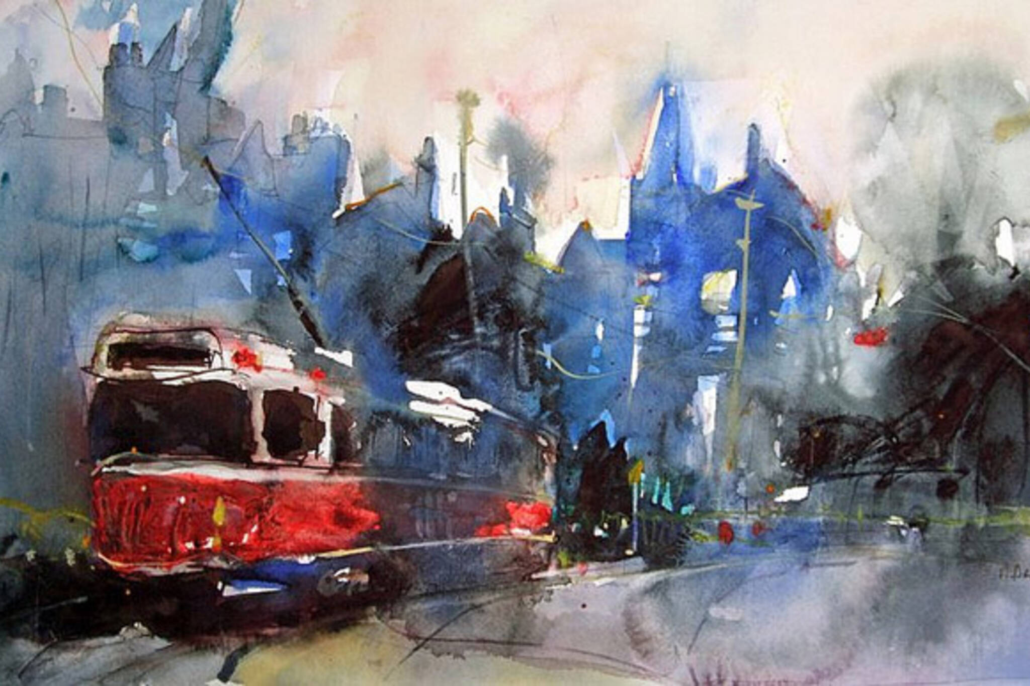 painting, ttc, streetcar