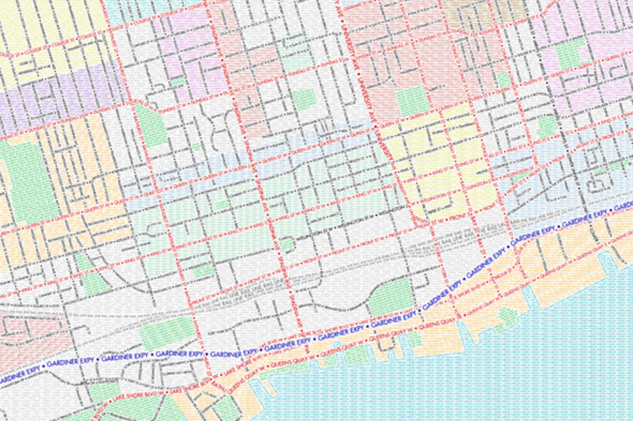 多伦多版式地图