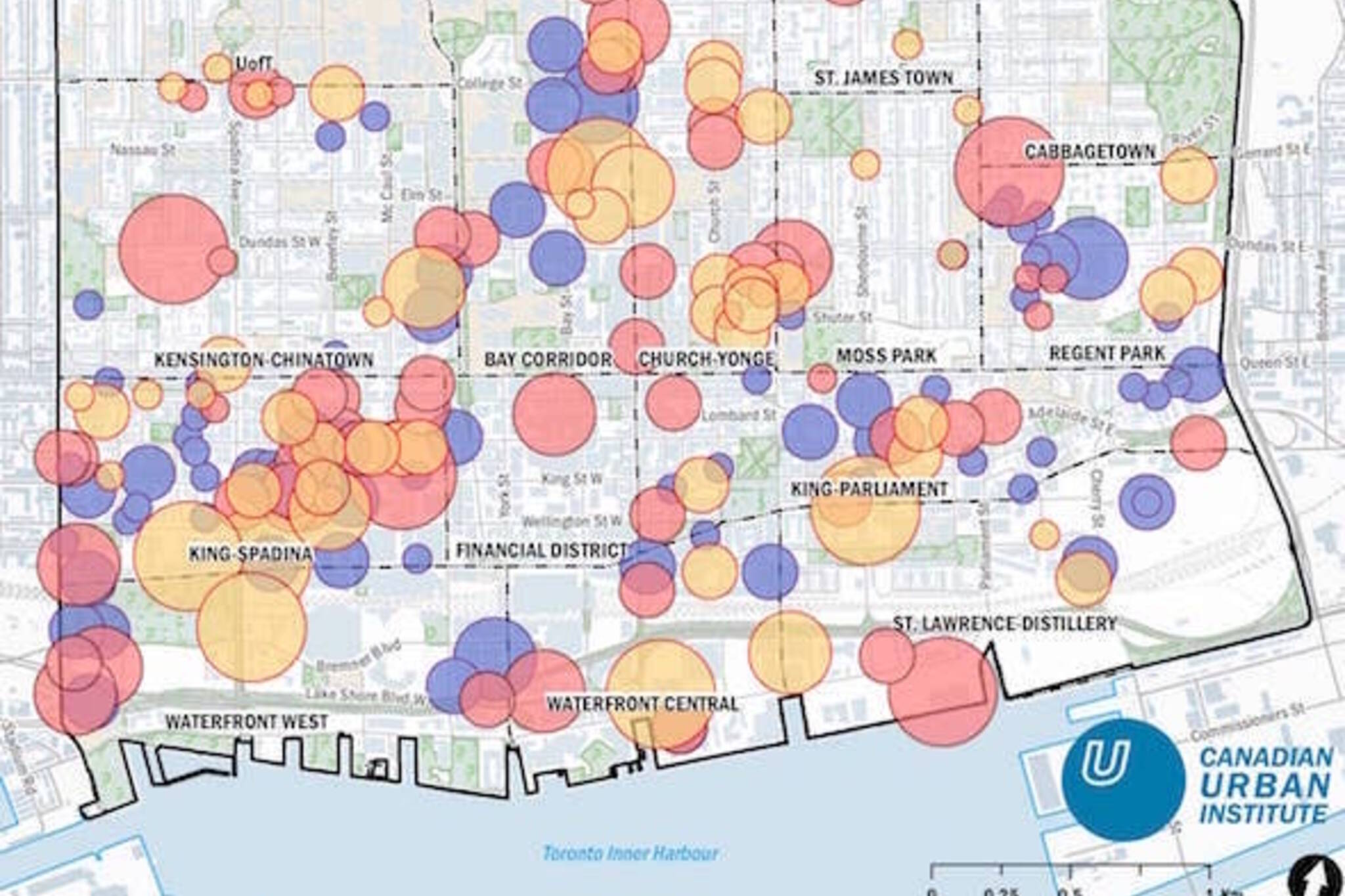 Maps show Toronto's building and population boom