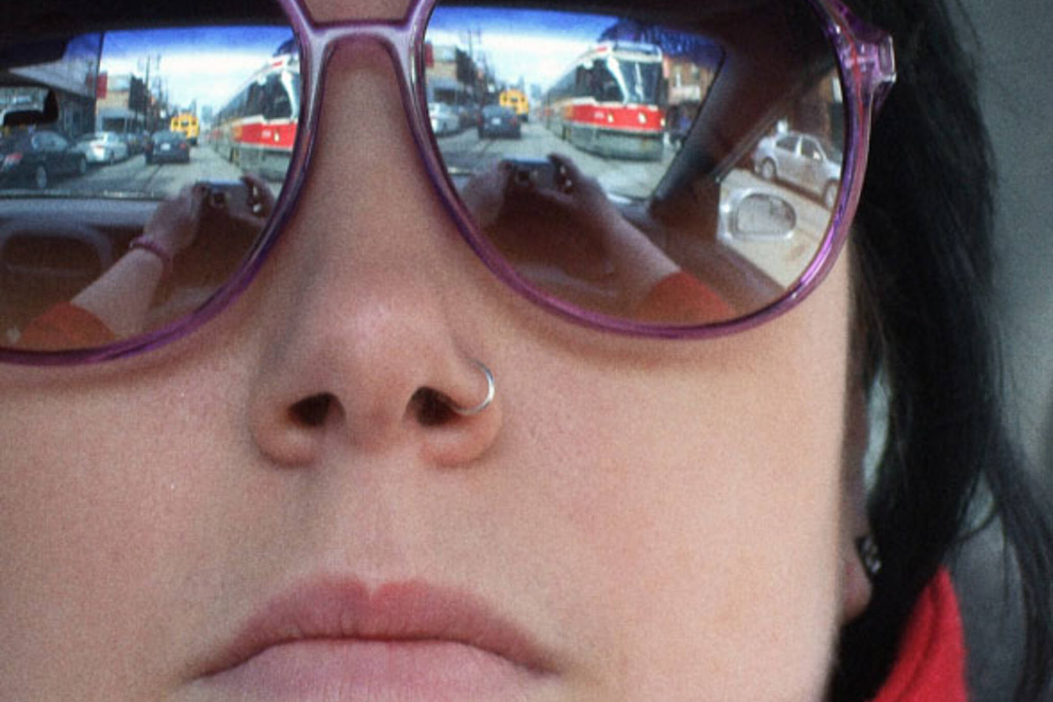 TTC STREETCAR sunglasses reflection