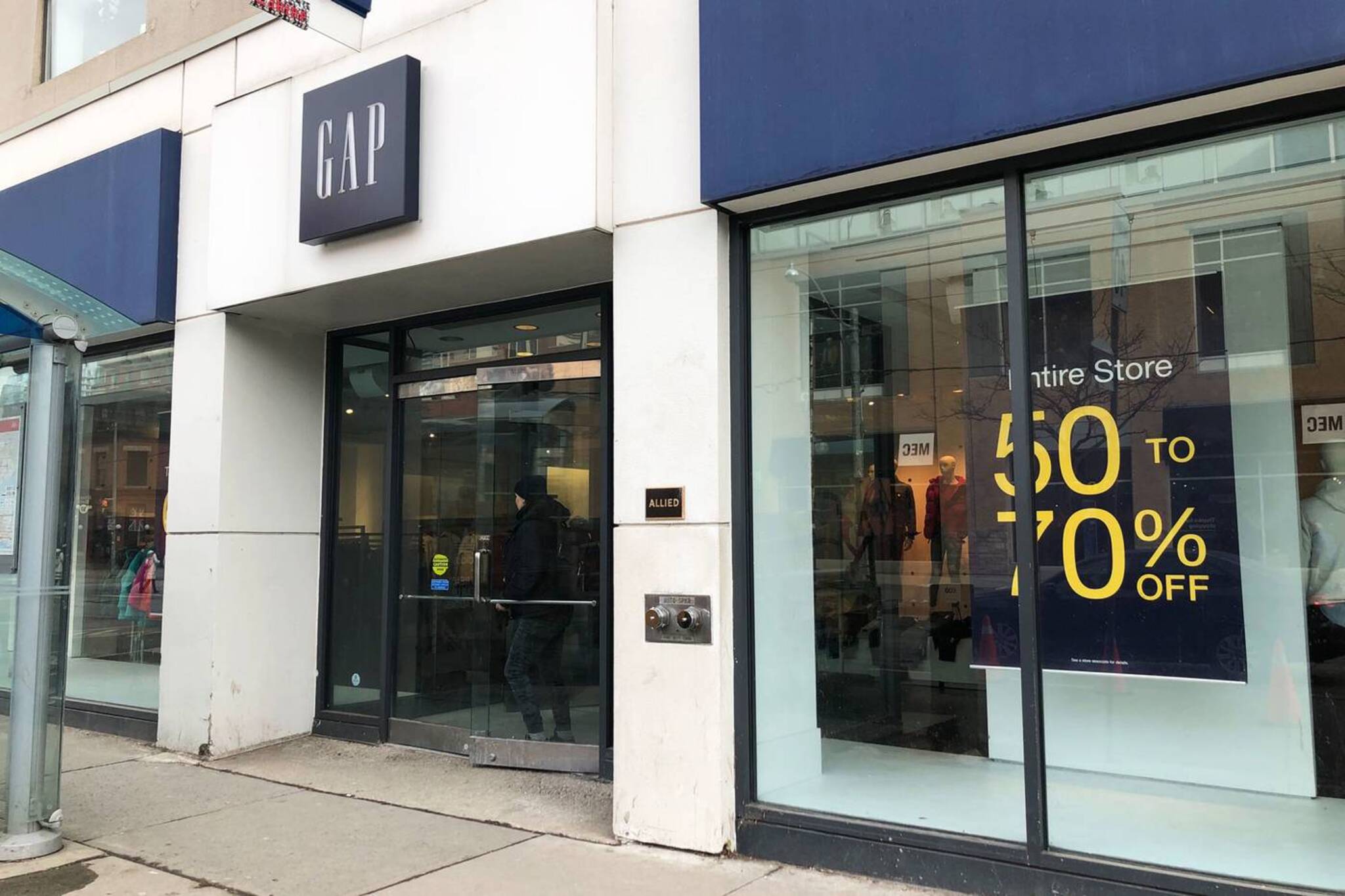 The Gap store on Queen West is closing to make way for an office
