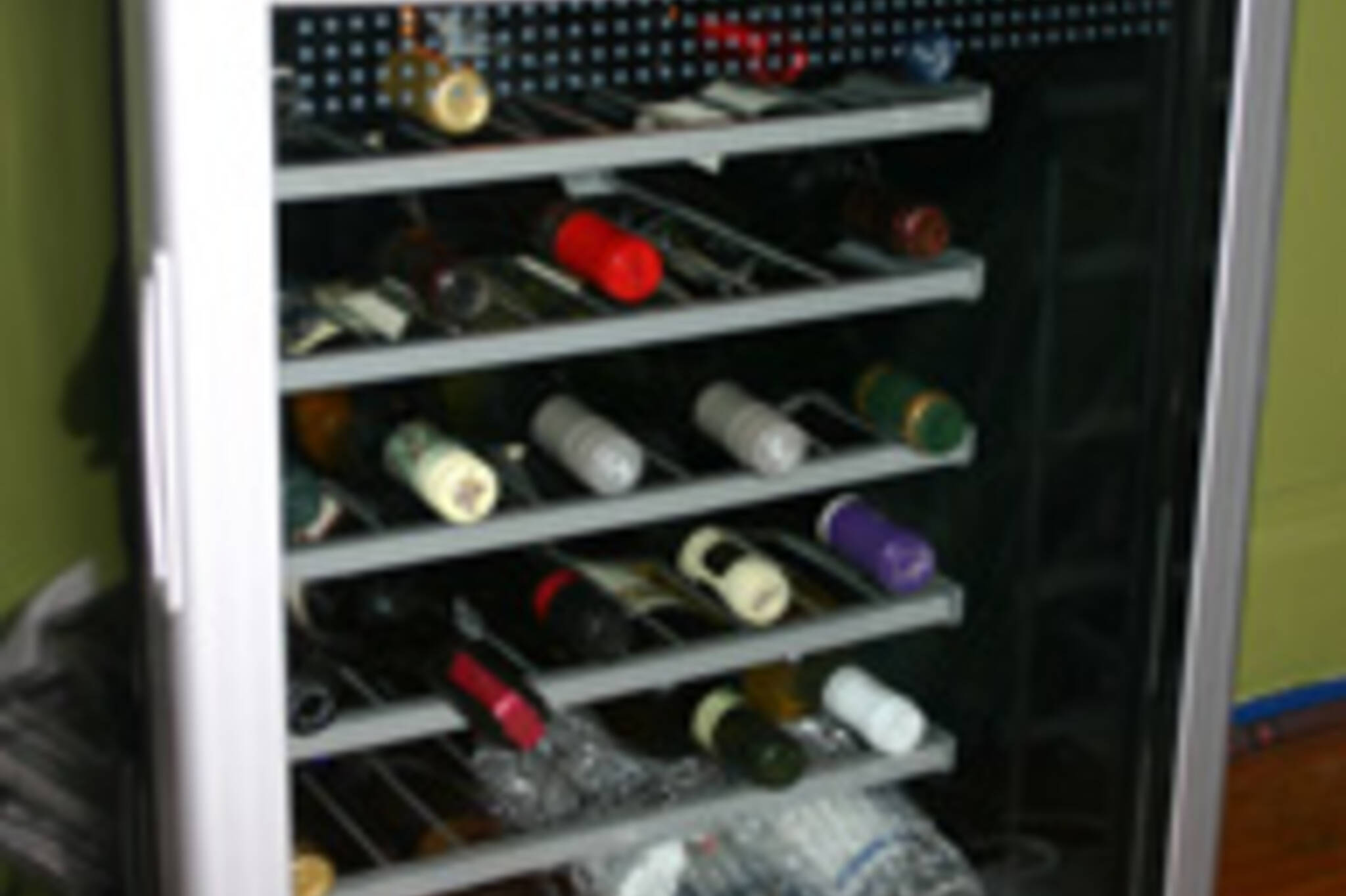My new wine-fridge.  Now I can keep my bottles at optimum conditions.
