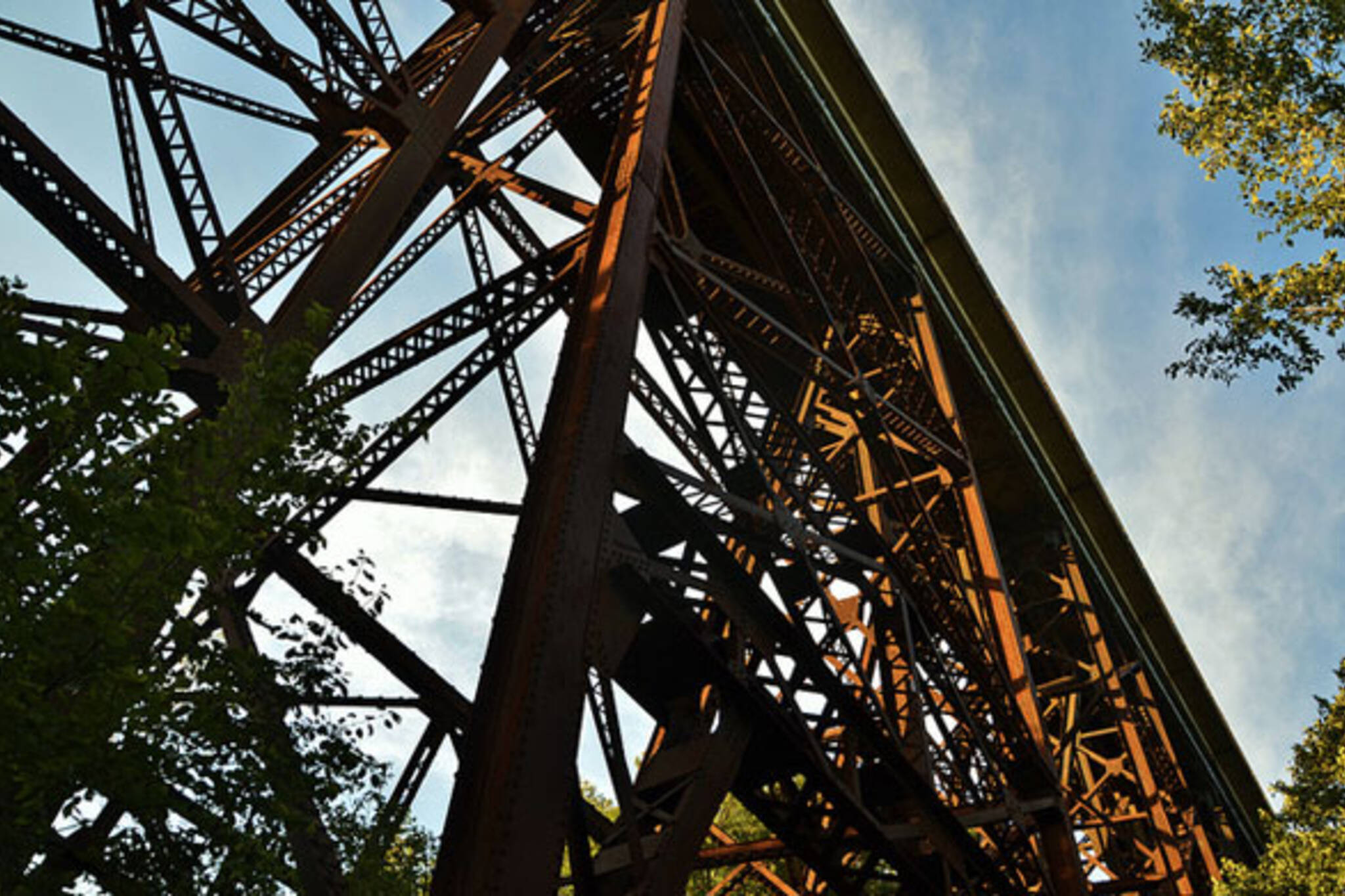 toronto Ernest Thompson Seton Park train bridge