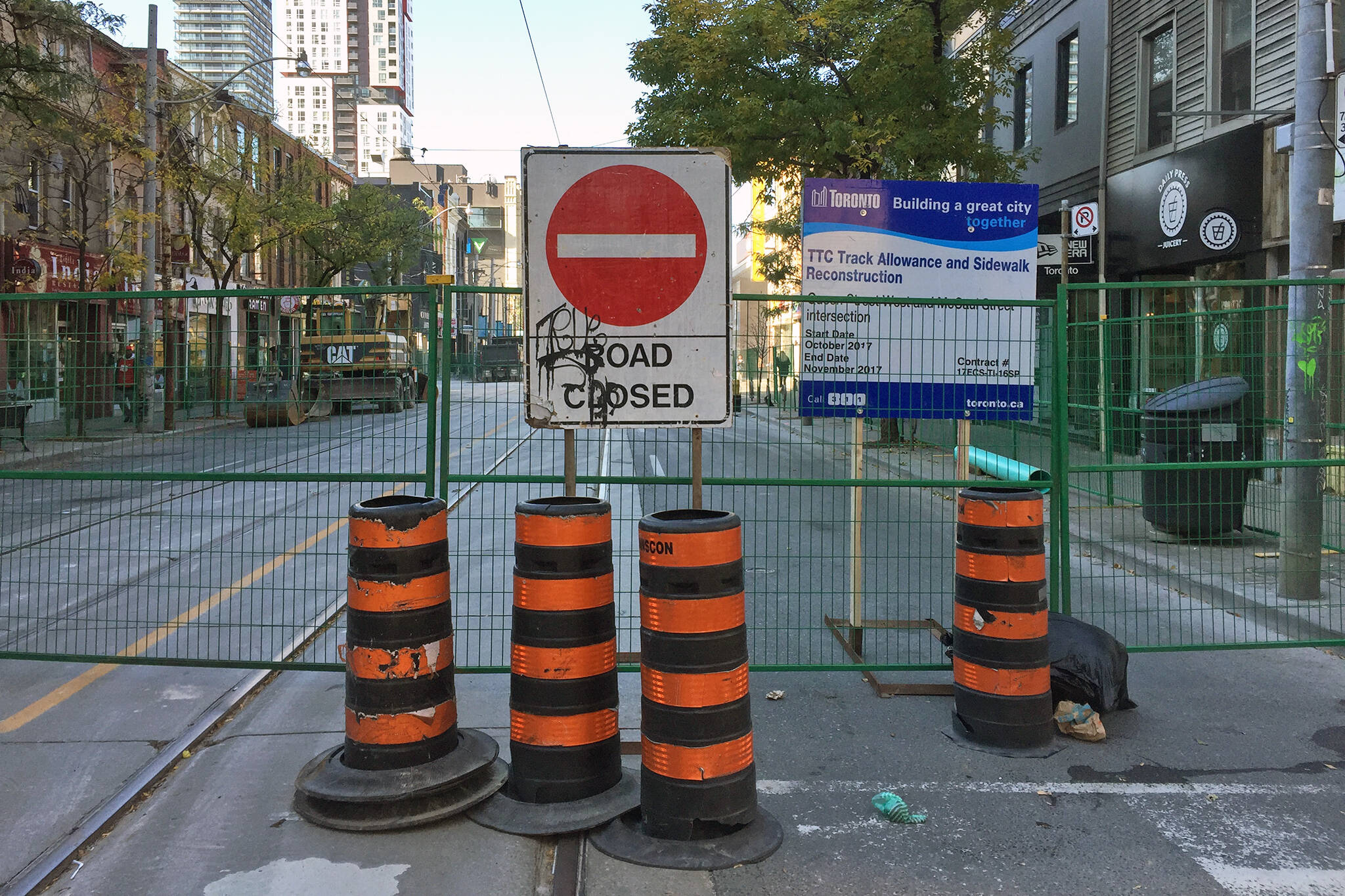 Road Closure Toronto