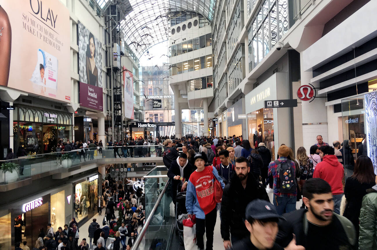 Huge crowds shop for Black Friday deals in Toronto