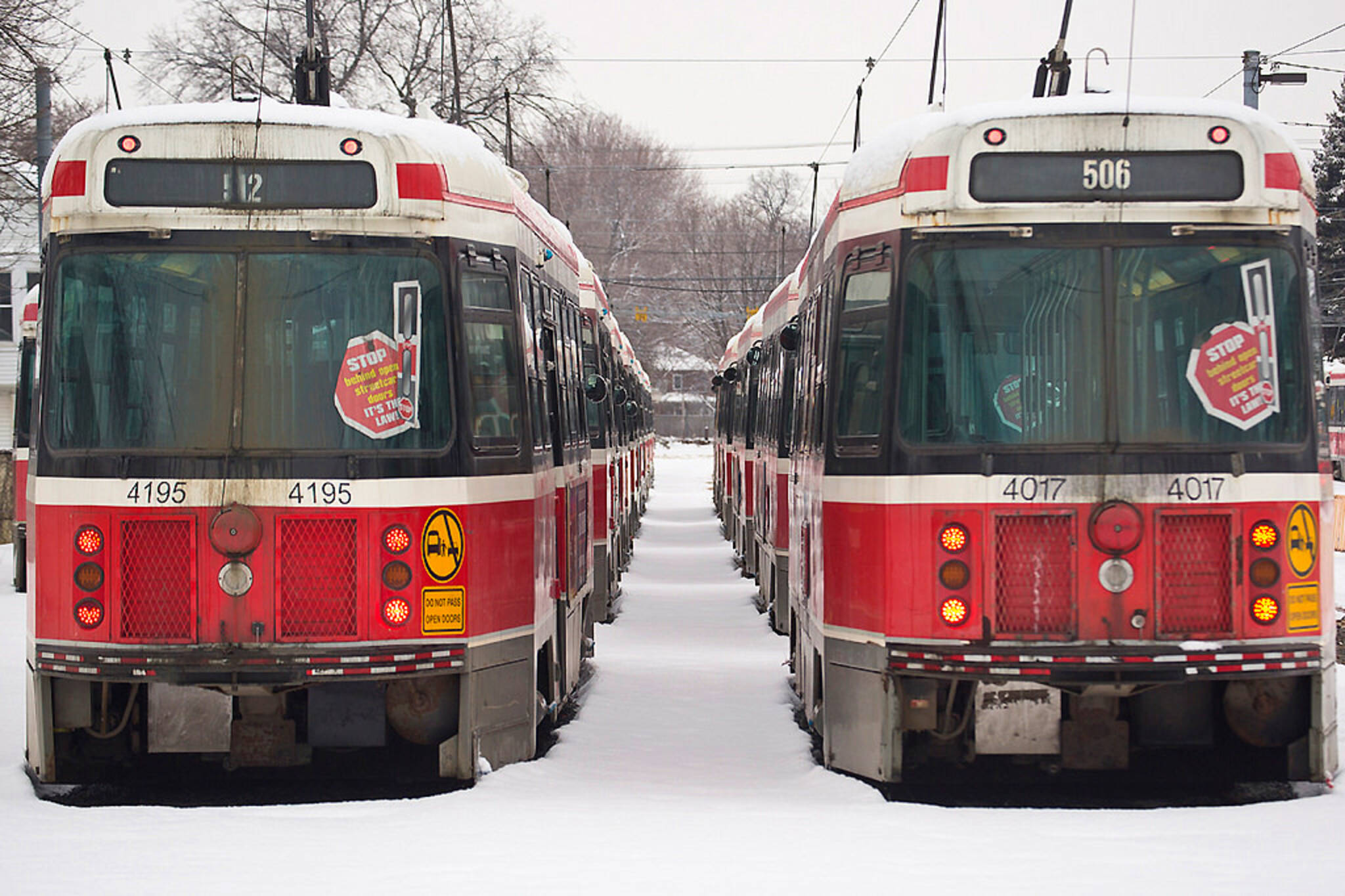 Streetcars cold Toronto
