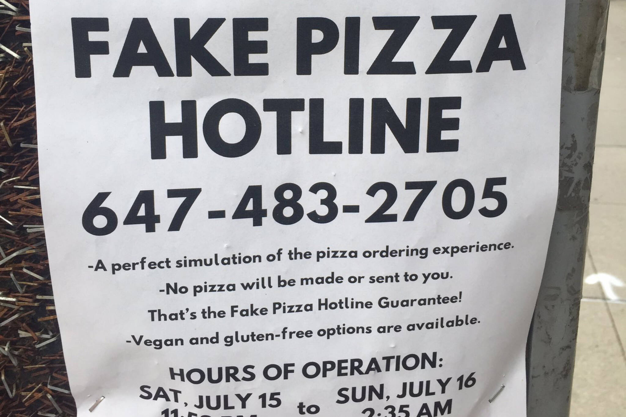 fake pizza toronto
