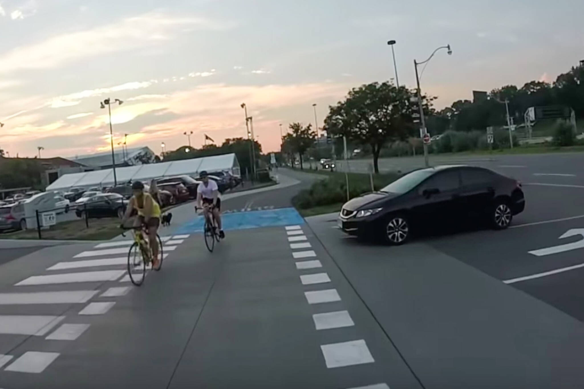 cyclist hit by car