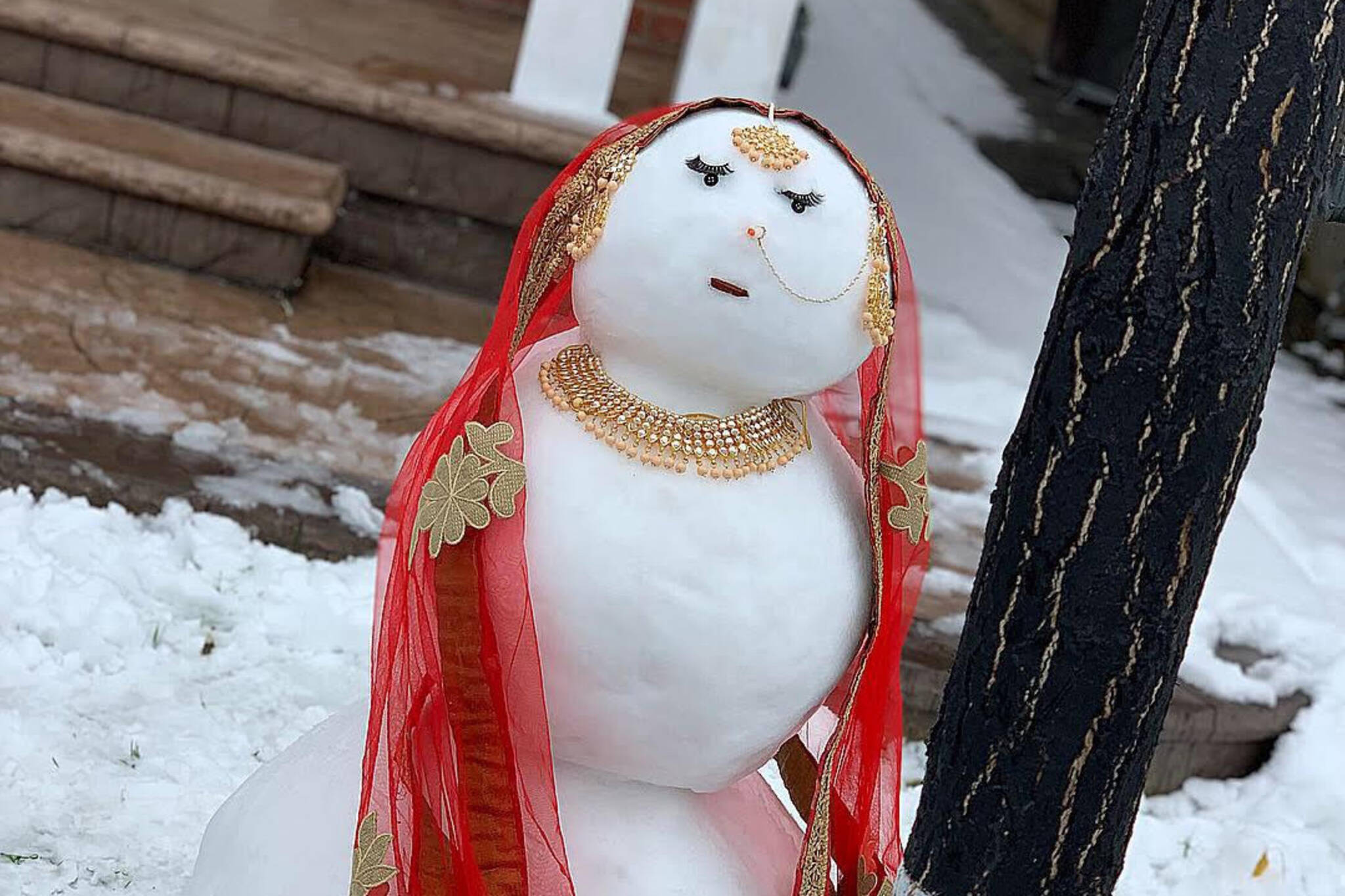 brampton snow woman