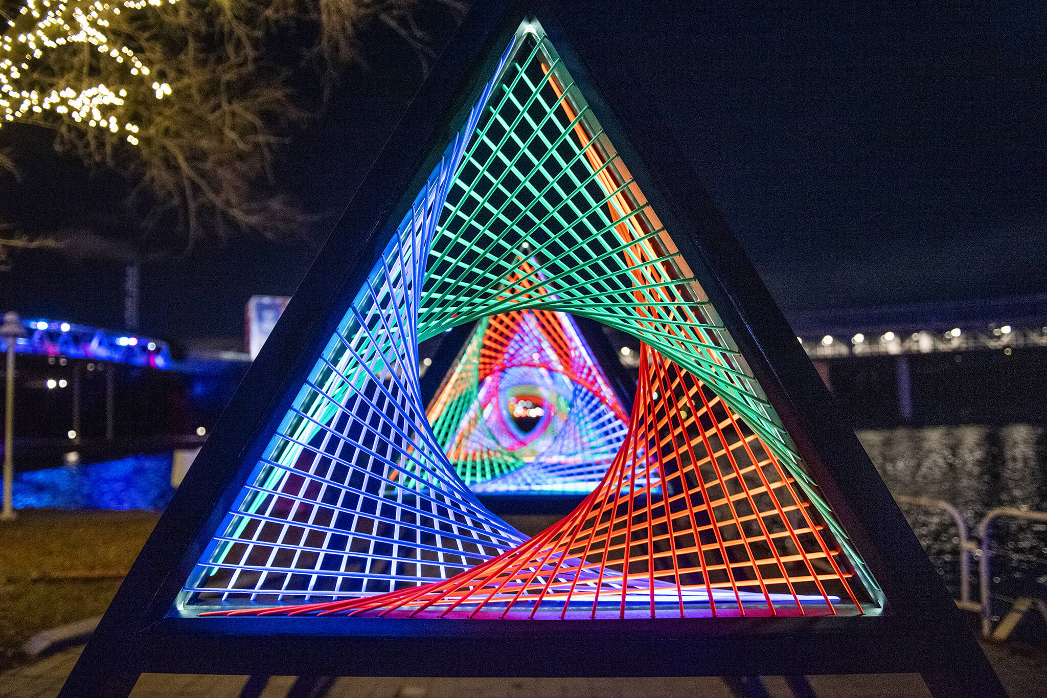 Here's what the winter lights festival at Ontario Place looks like