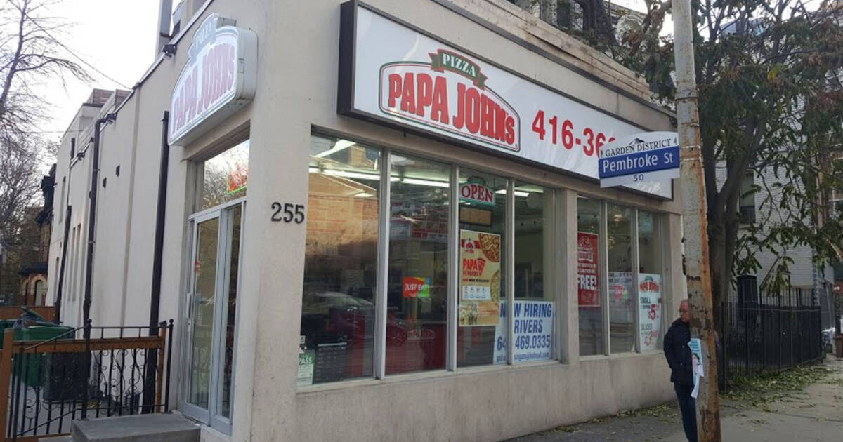 Papa John's pizza shut down by Toronto food police