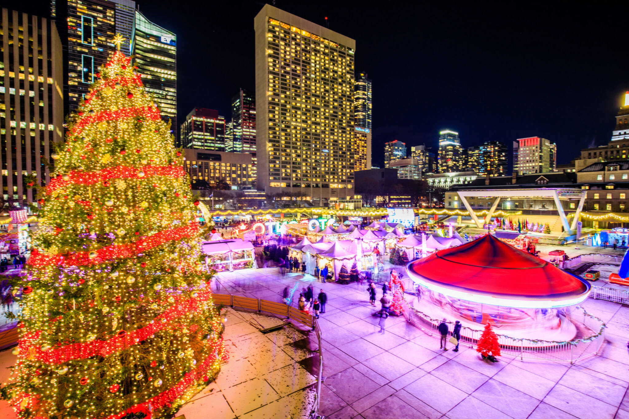 Navidad en Toronto luces festivas y mercados emergentes