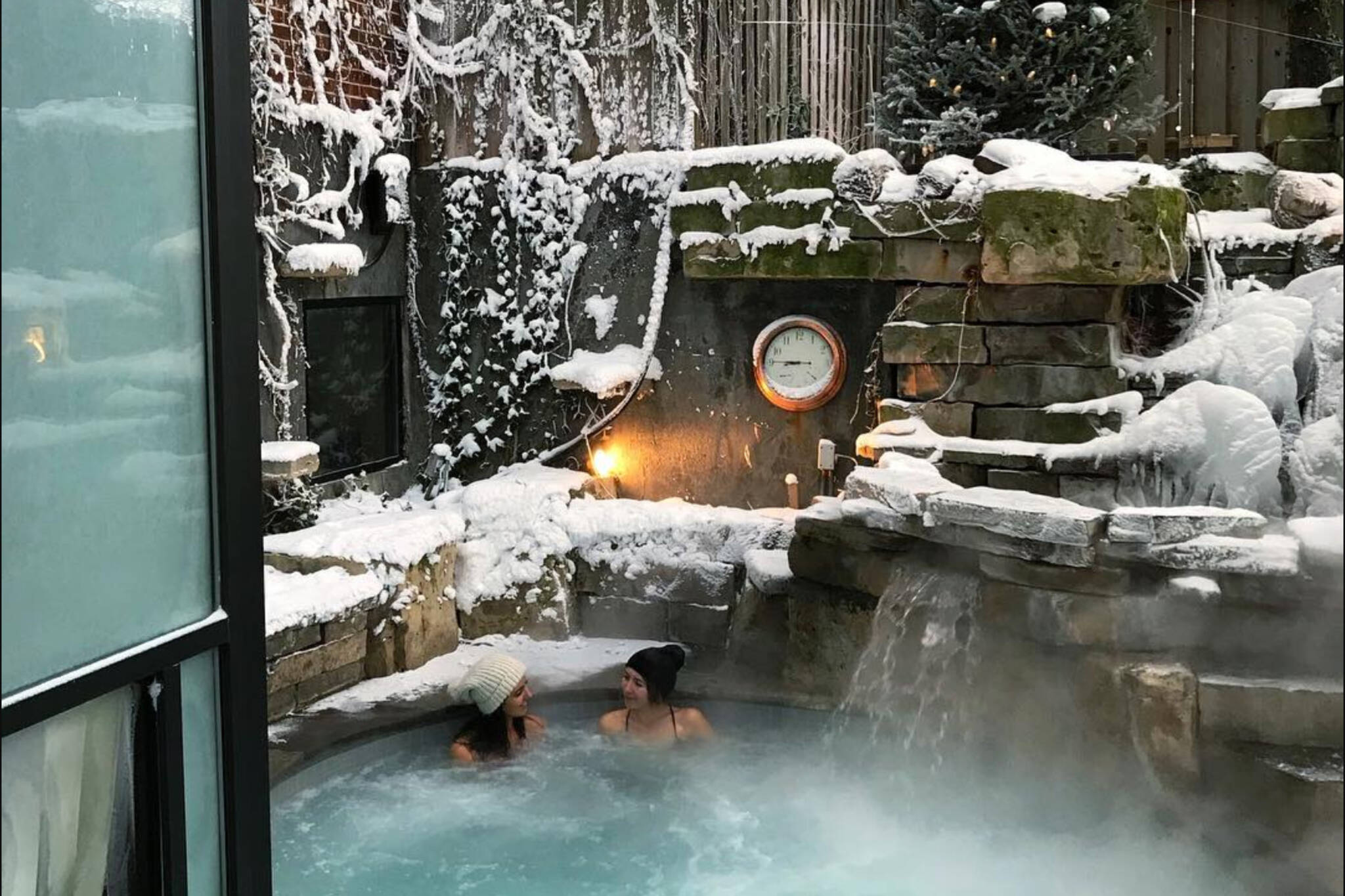 This spa and outdoor hot spring is a winter oasis near Toronto