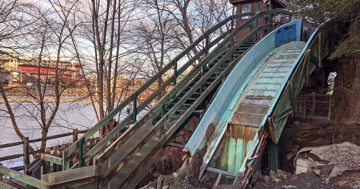 Abandoned water ride at Ontario Place now an epic urban ruin