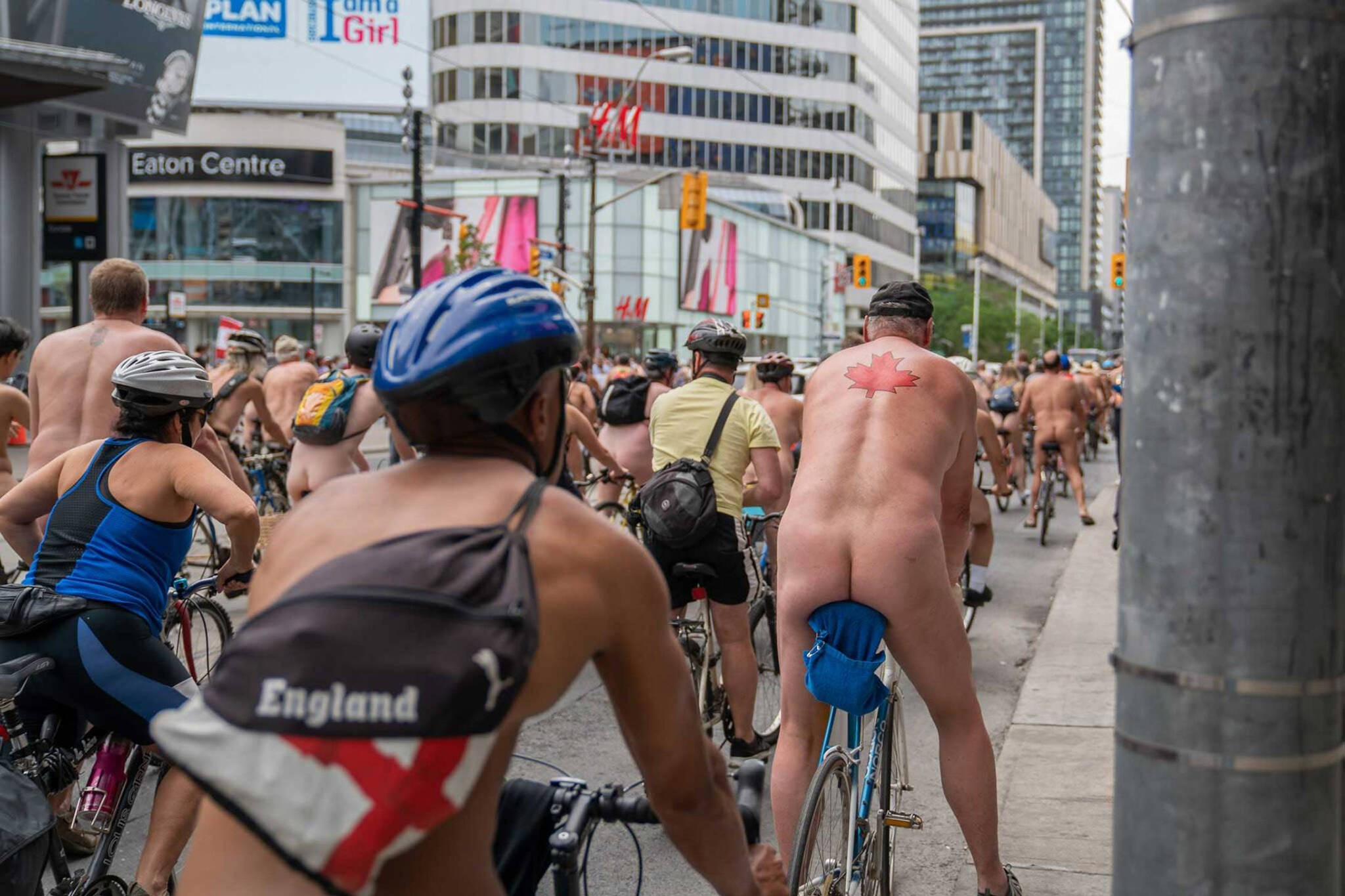 The World Naked Bike Ride is returning to Toronto this year