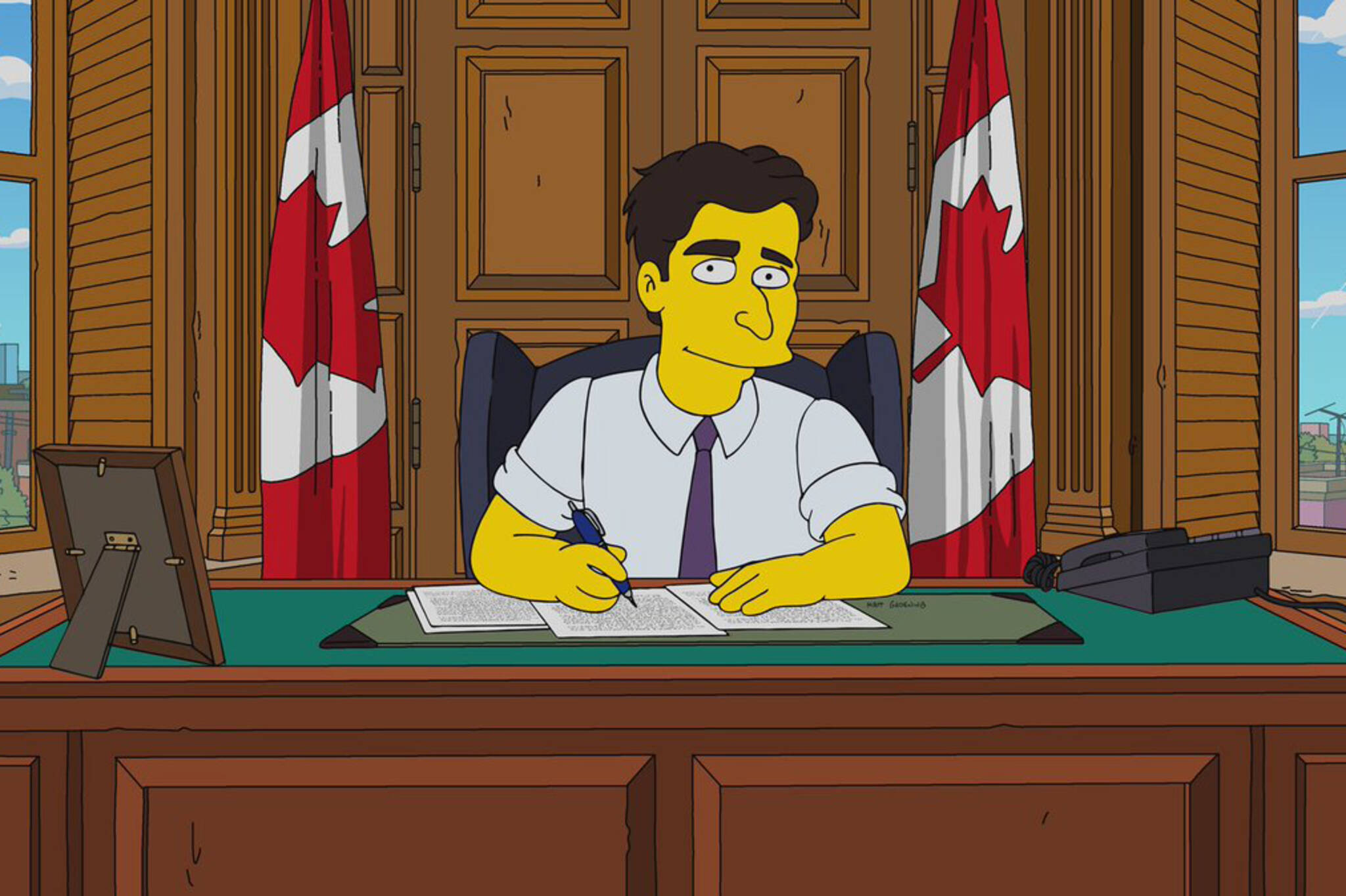 Simpsons Justin Trudeau