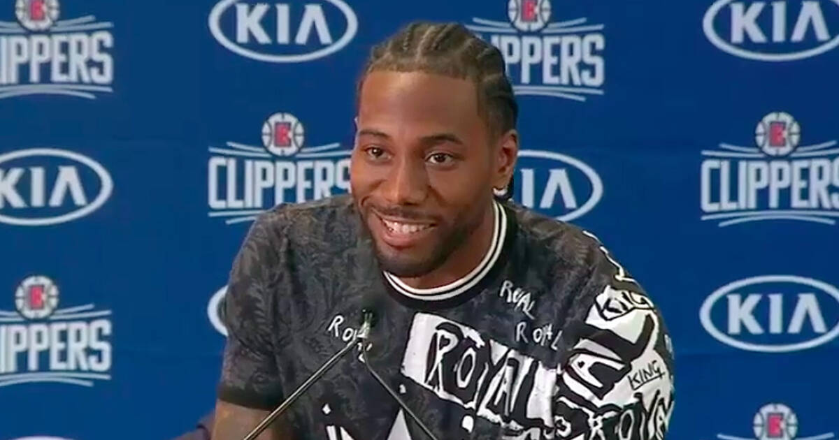 Kawhi Leonard suddenly decided to smile this summer, which is