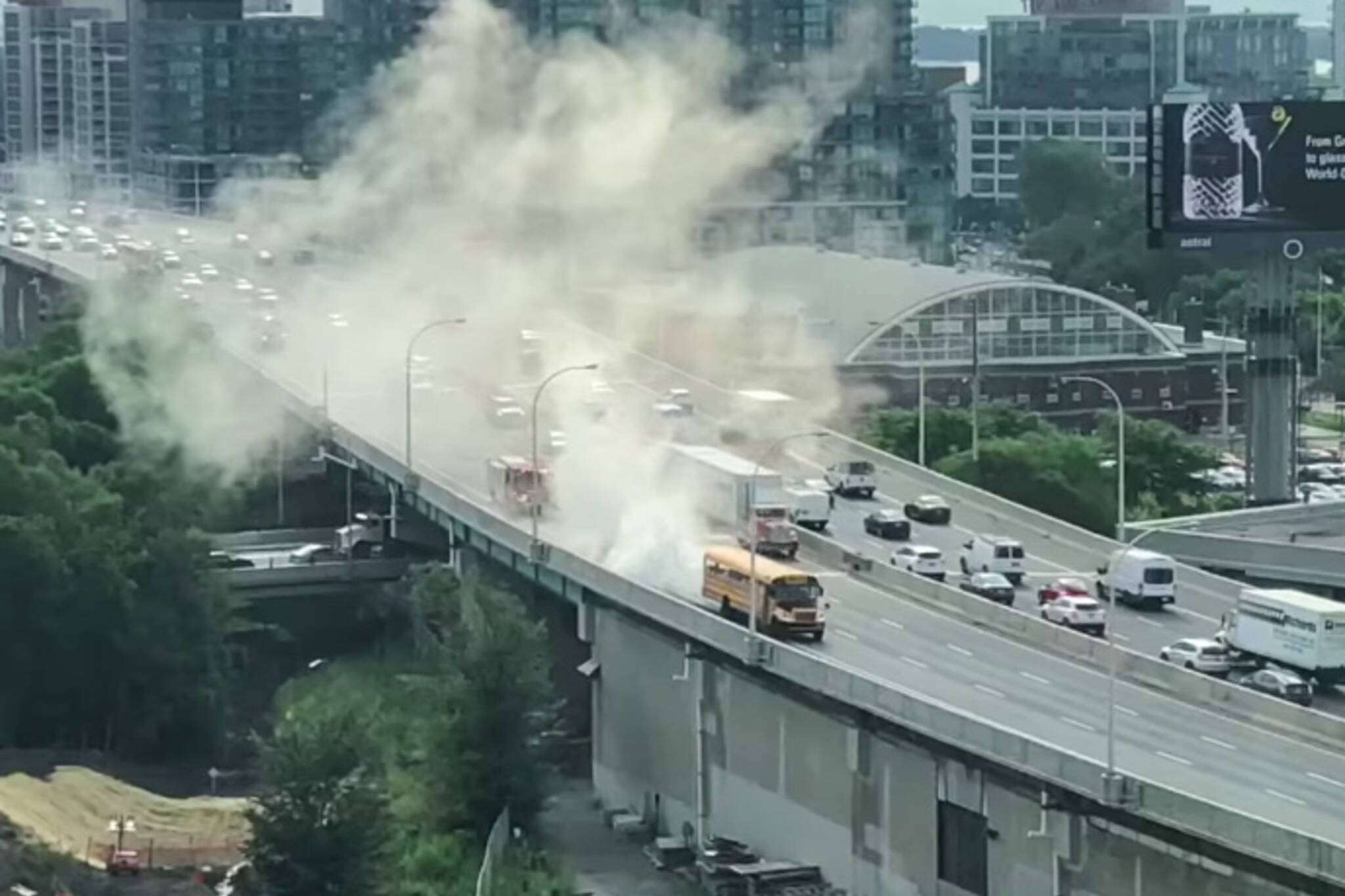 Toronto bus fire