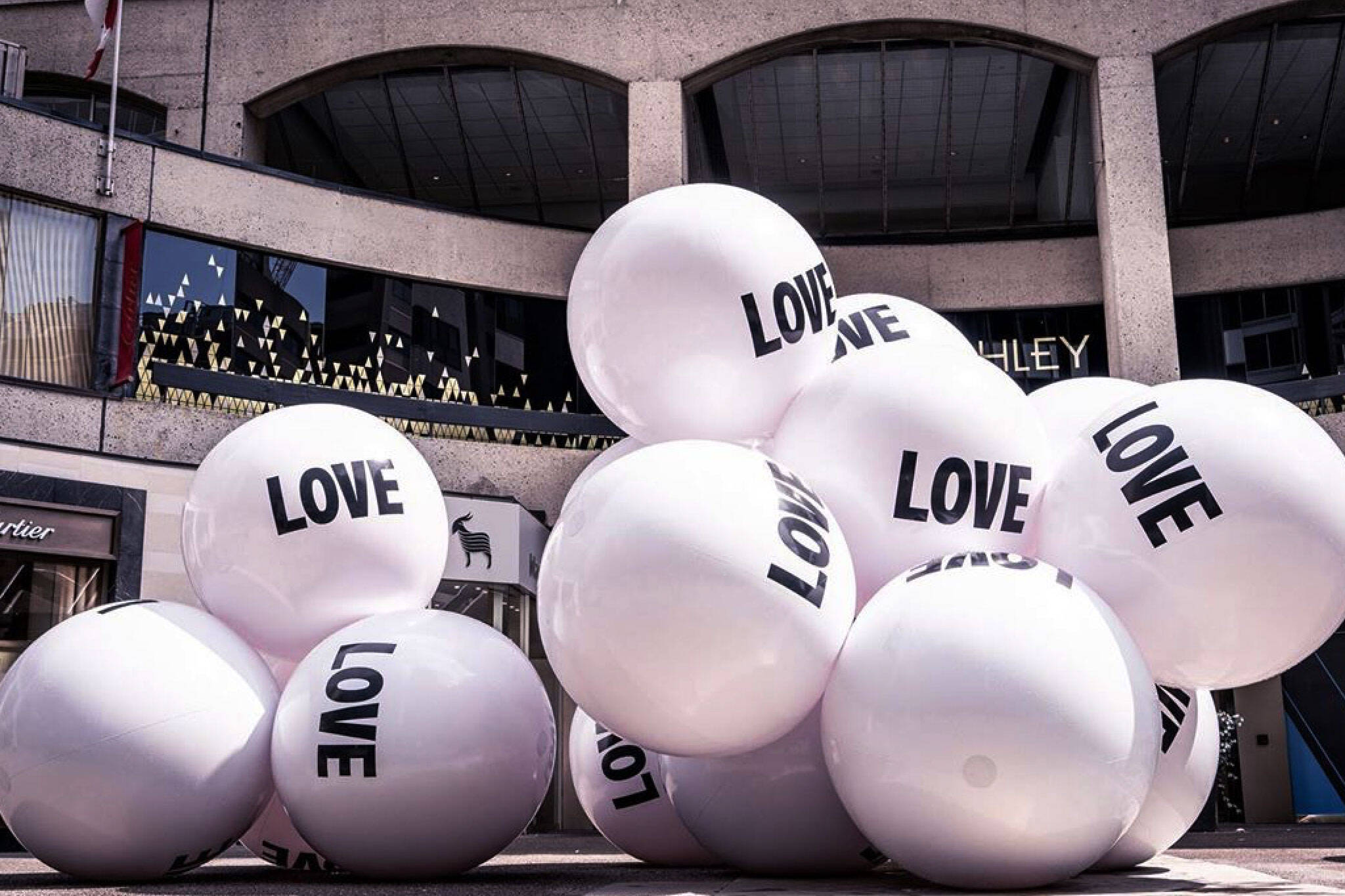 Giant Balls Of Love Have Just Appeared On A Toronto Street