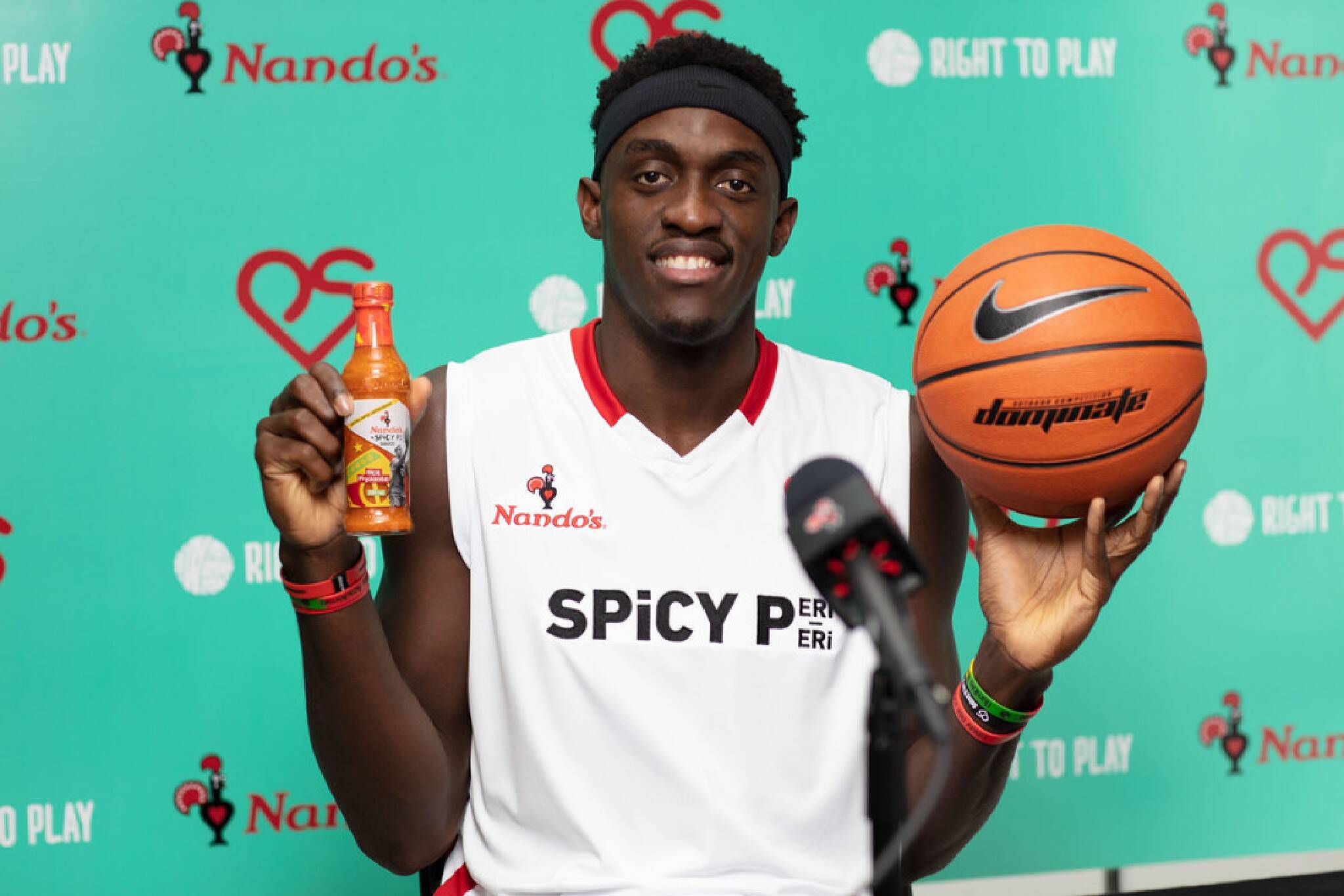 Pascal Siakam of the Raptors now has his own hot sauce