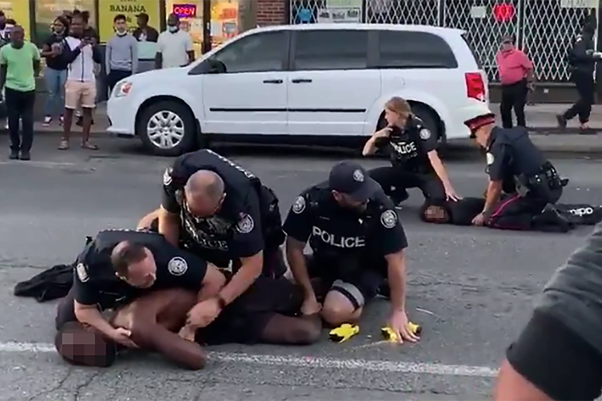 Videos capture violent police takedown of Black man at Toronto protest