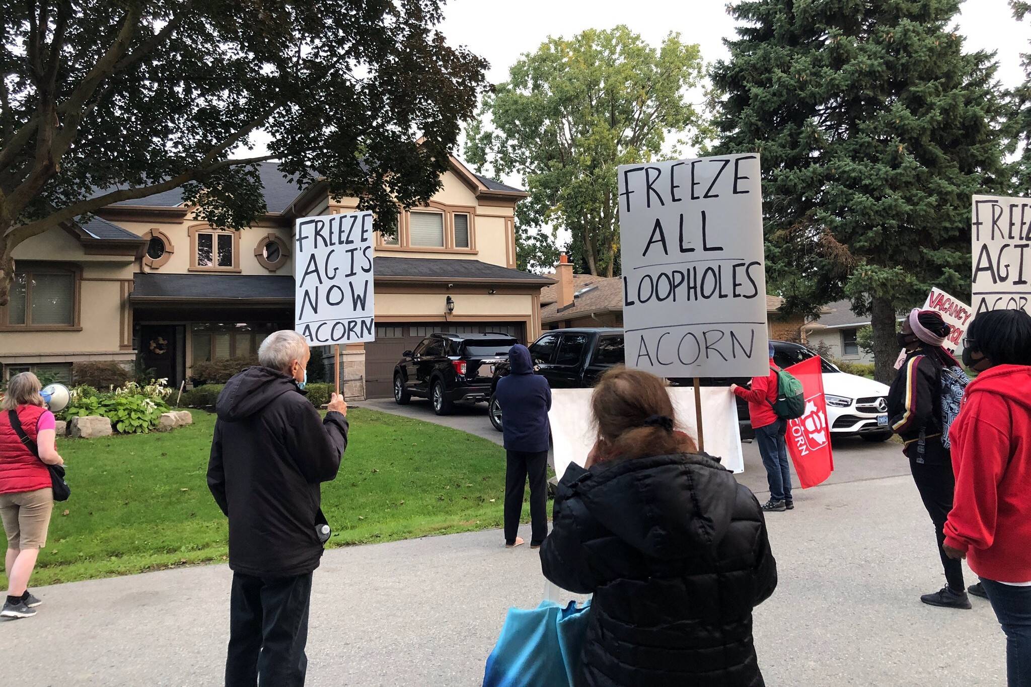 doug ford house protest