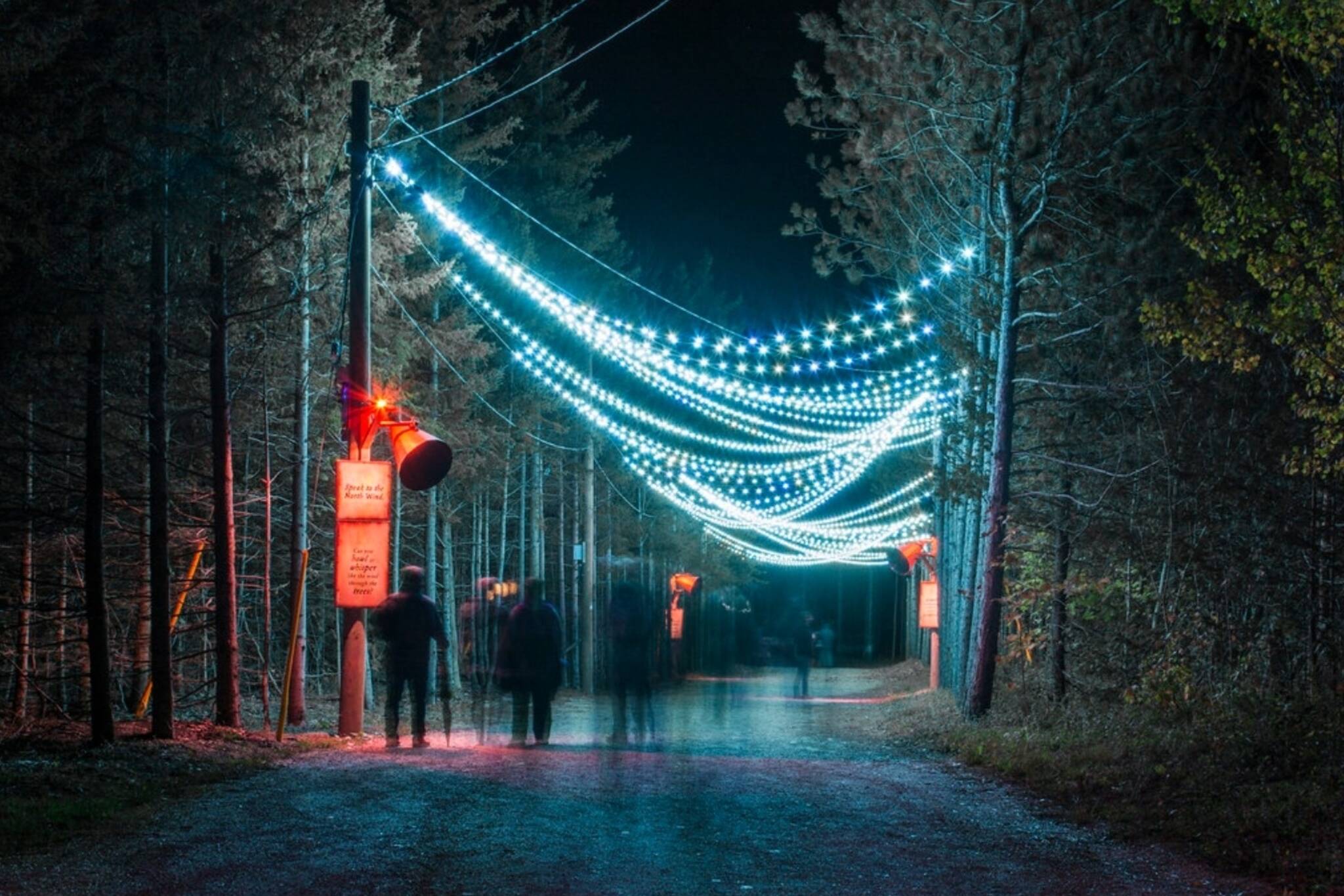 There's a magical trail covered in holiday lights near Toronto