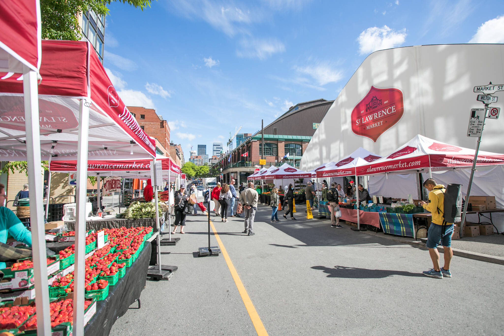 Farmers' markets in Toronto by day of the week