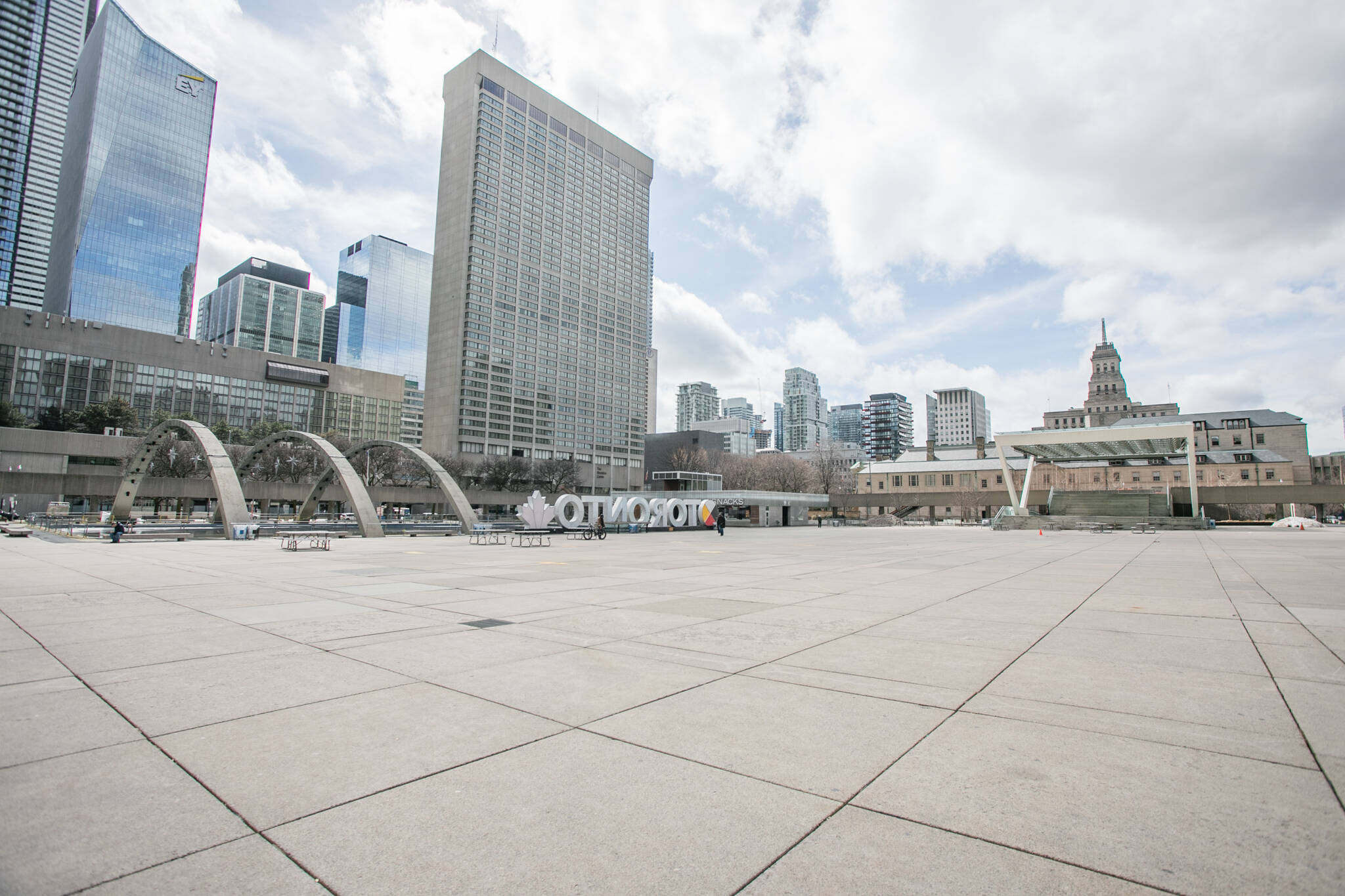 These Photos Of Nathan Phillips Square Show It As Empty As It S Ever Been
