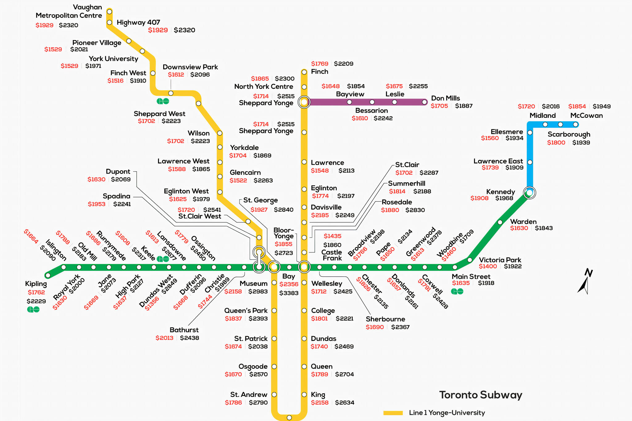 toronto rail map