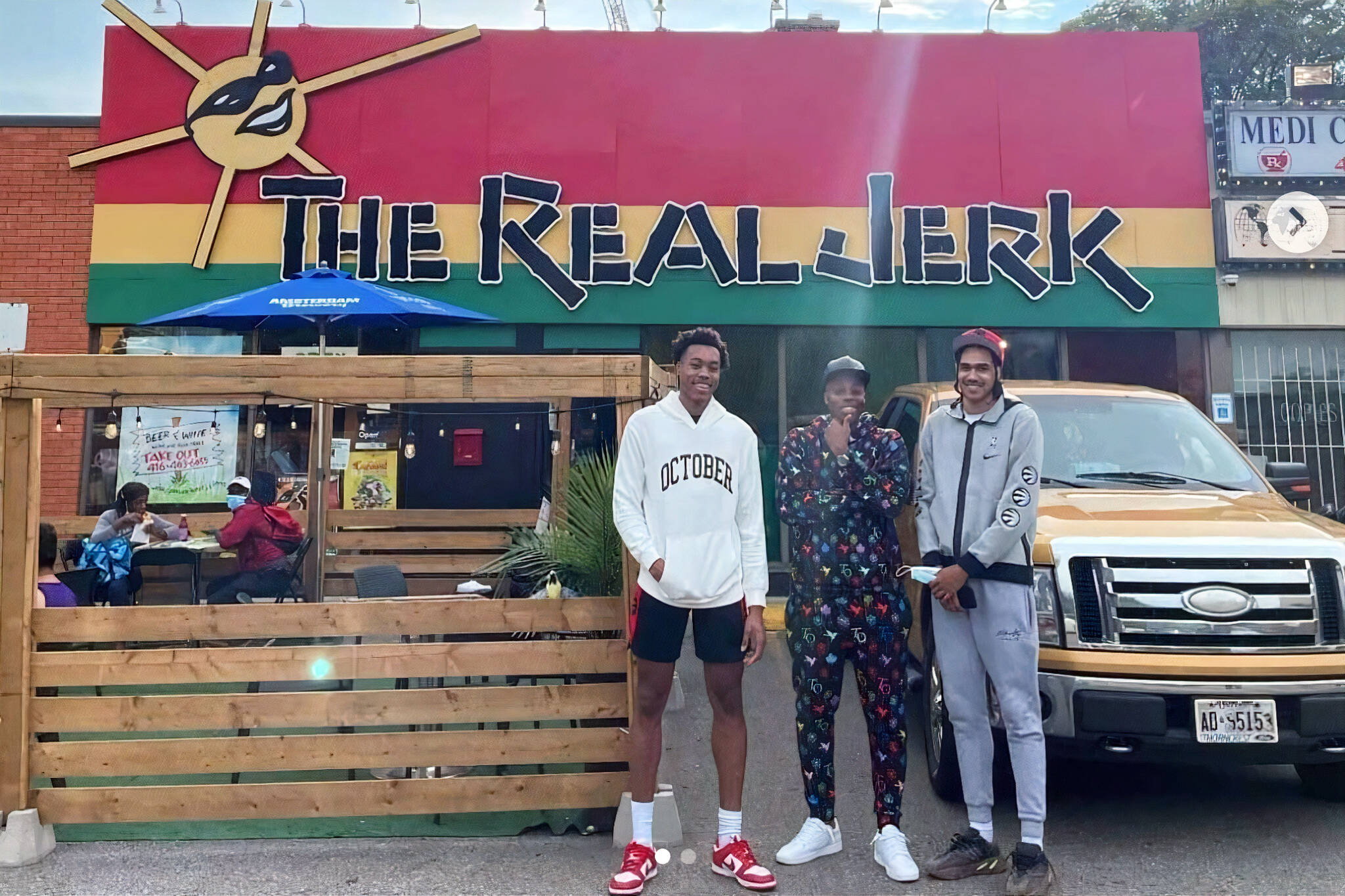 Torontos Newest Raptors Spotted At Real Jerk Over Holiday Long Weekend