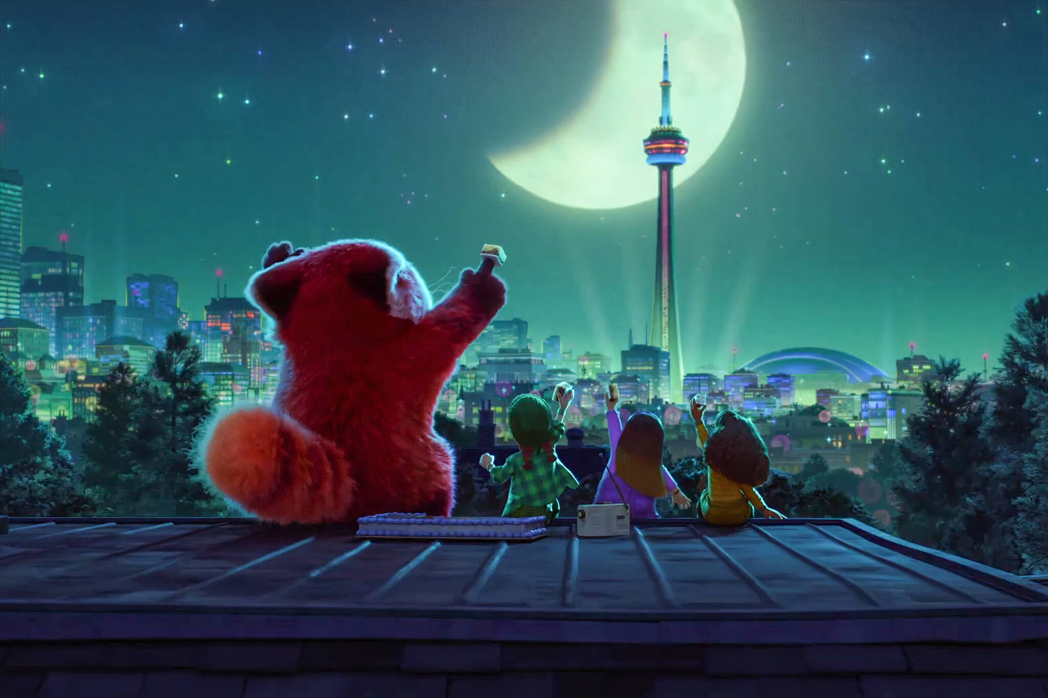 Disney and Pixar reveal their animated version of Toronto in new trailer  for Turning Red