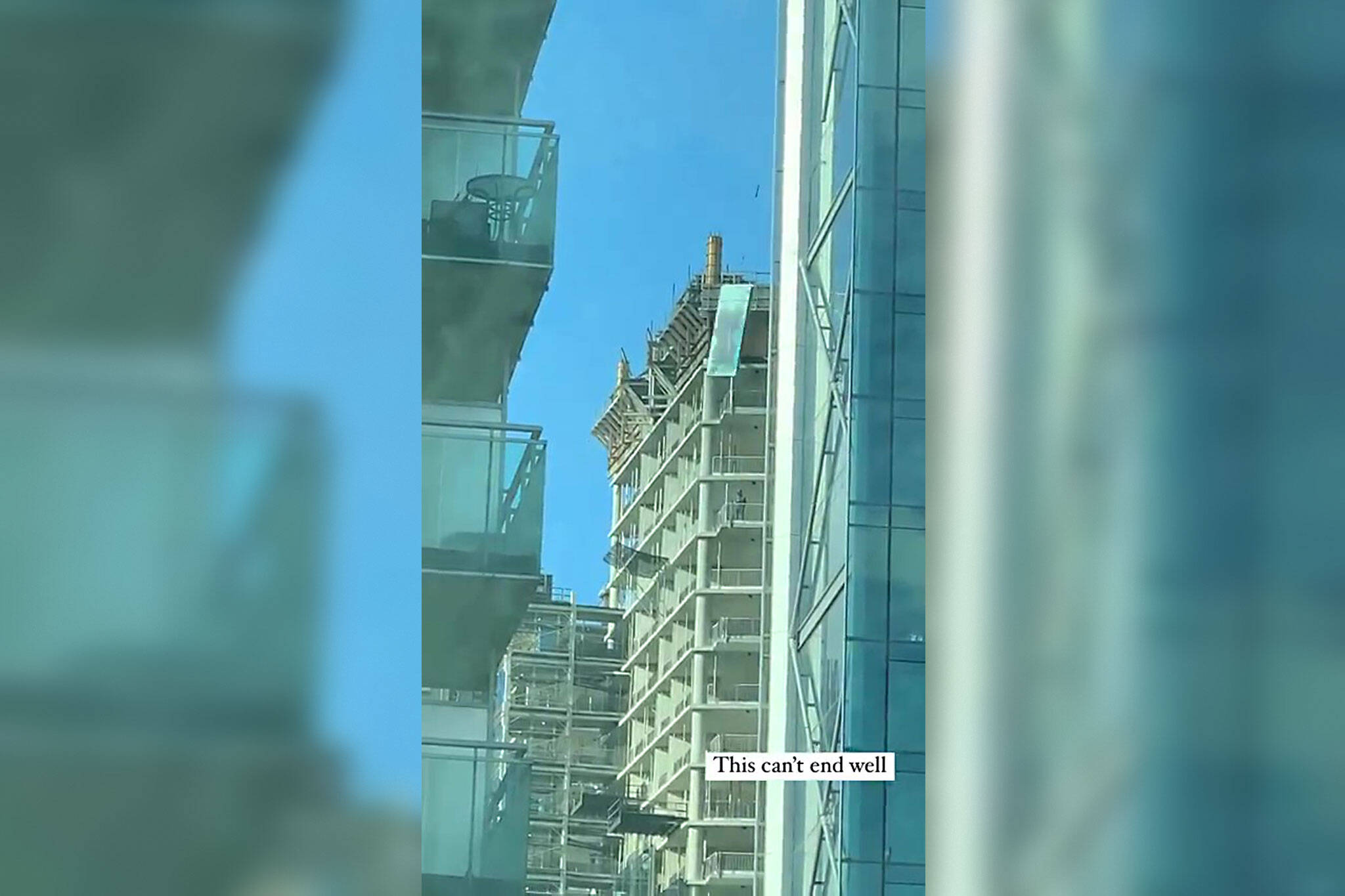 construction accident falling glass