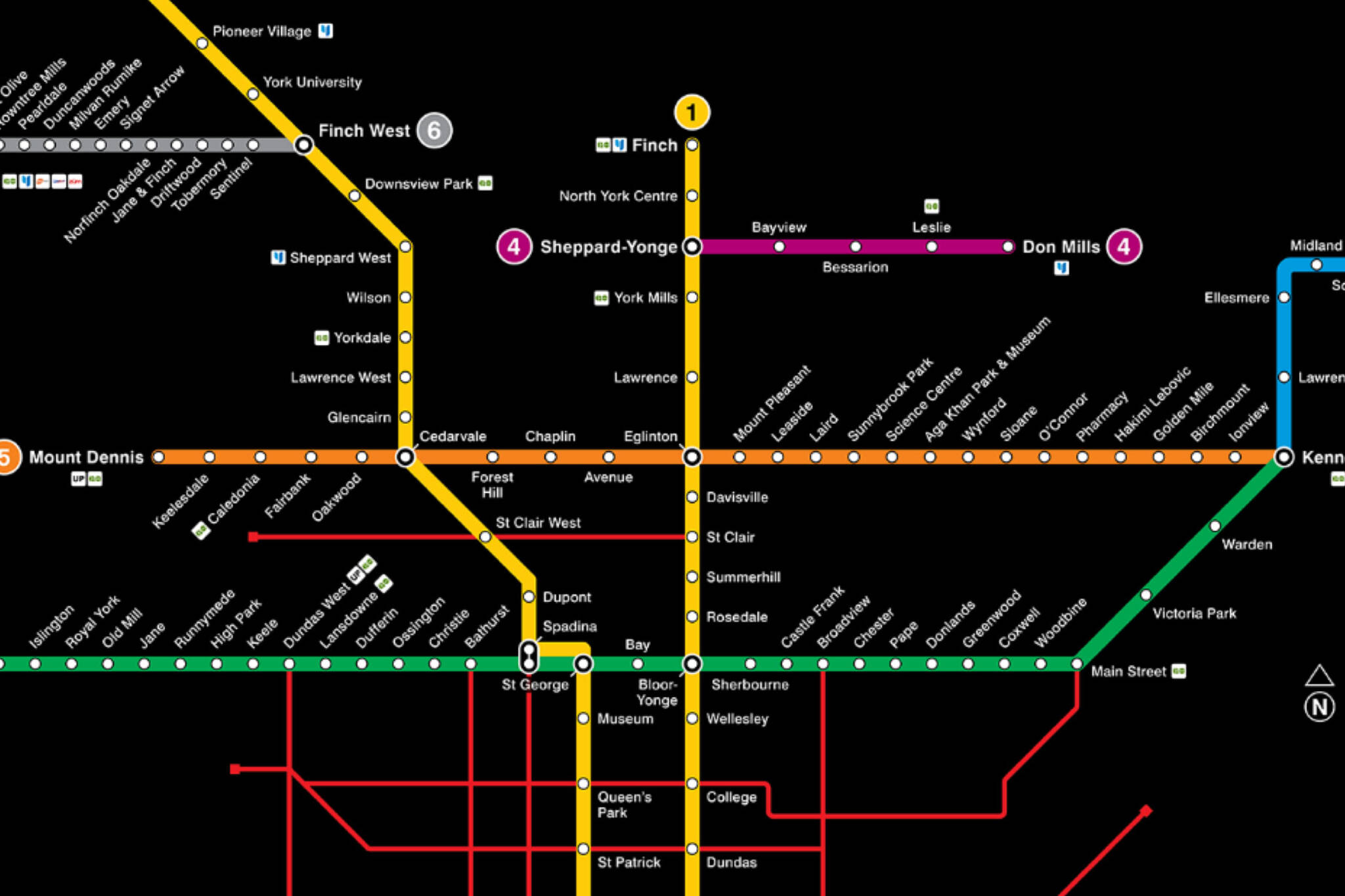 Here's what the TTC subway and streetcar map will look like in 2023 and