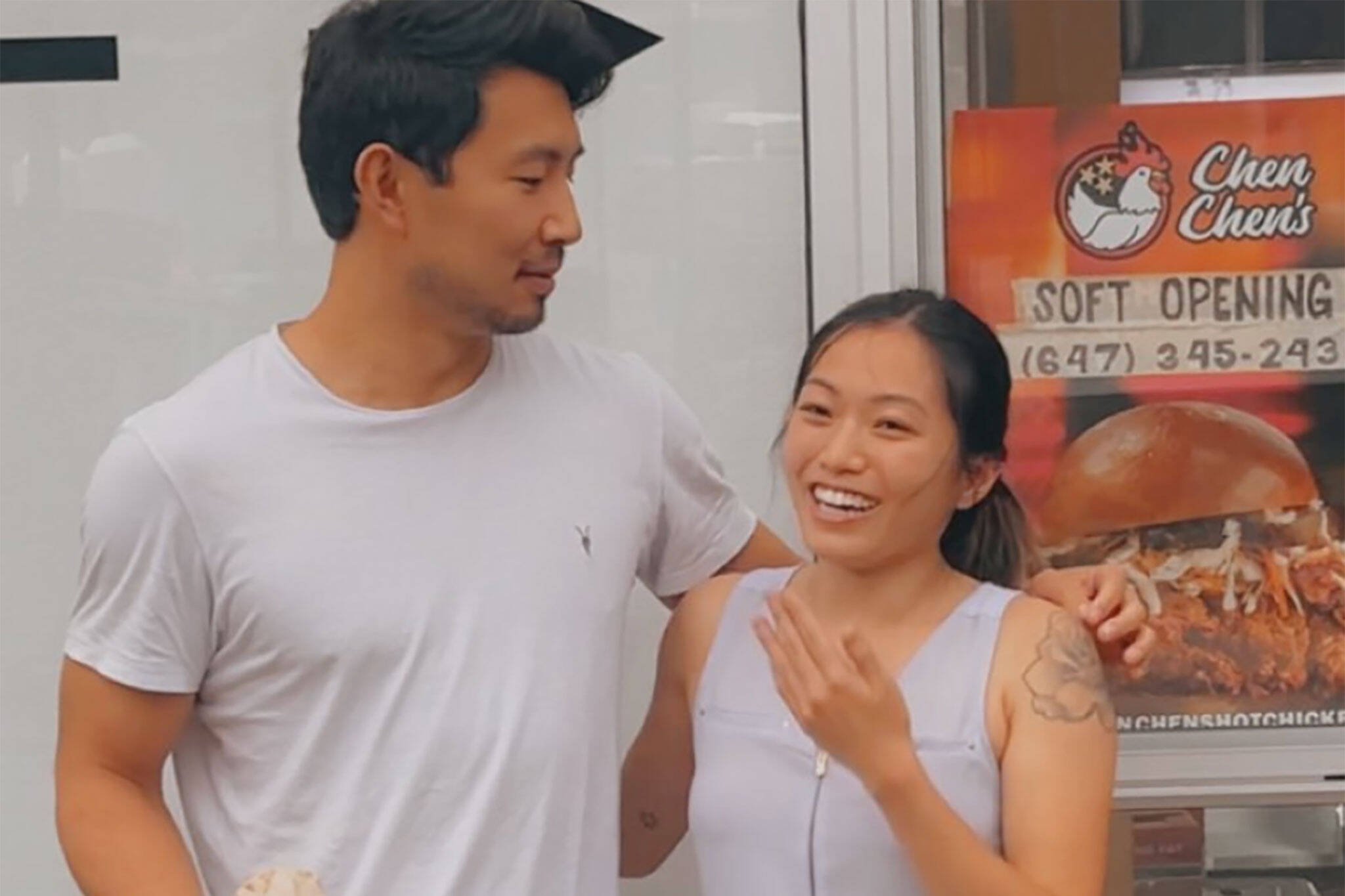 Toronto restaurant can't contain excitement after Simu Liu orders sandwich