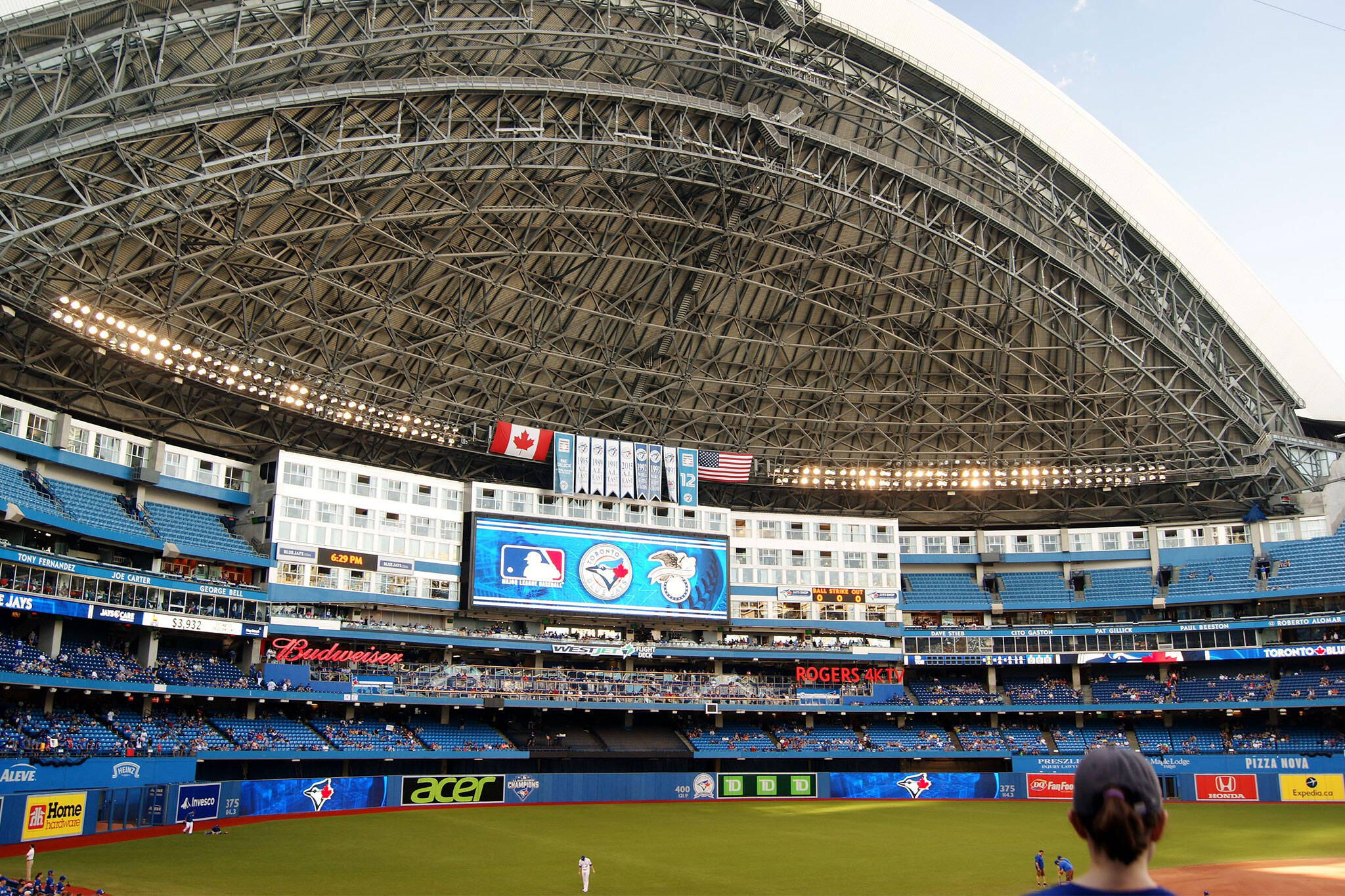 Blue Jays renovate Rogers Centre for 2022 with a new scoreboard, lights, and concessions.