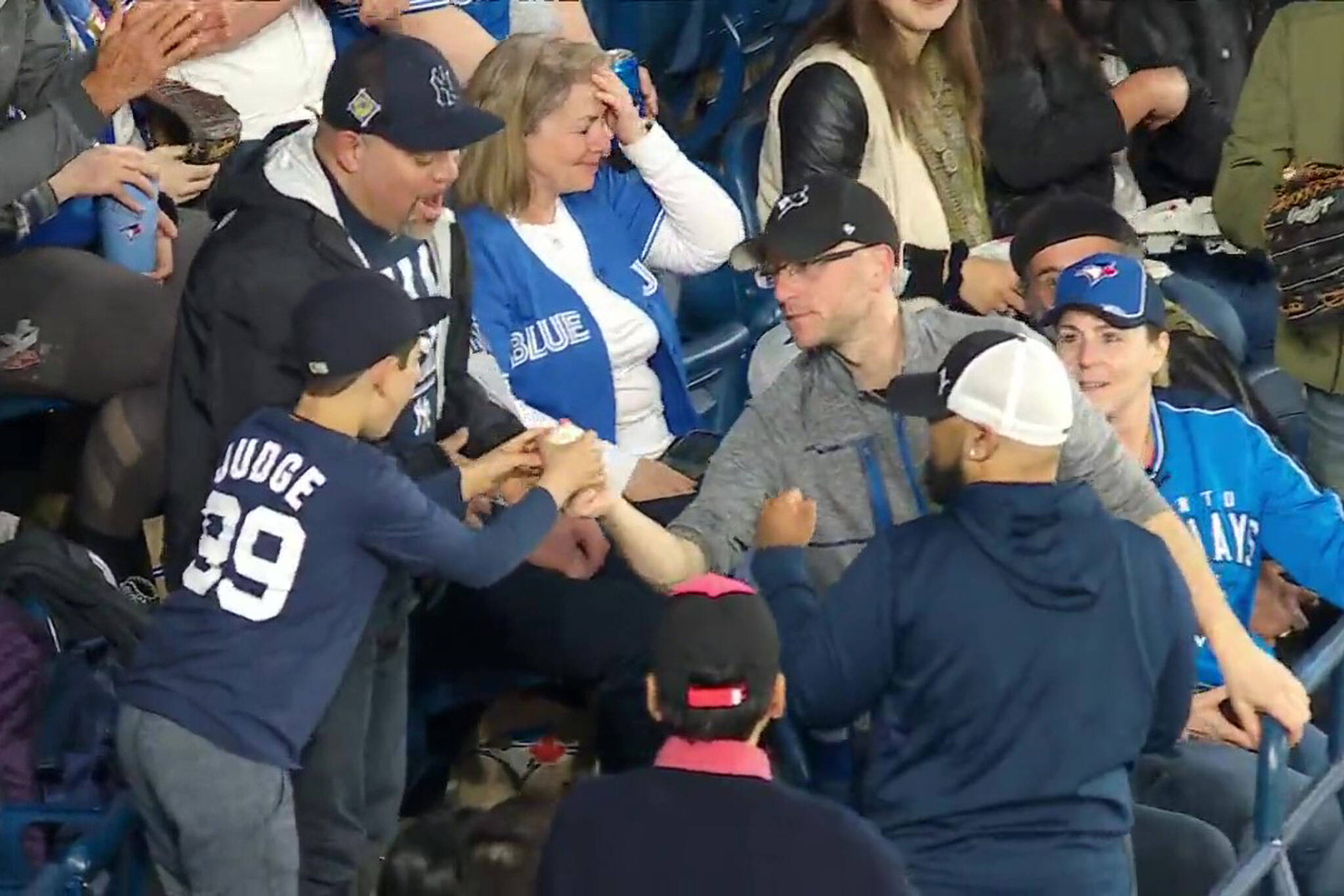 A young fan had their day made in the cutest way at a Toronto Blue