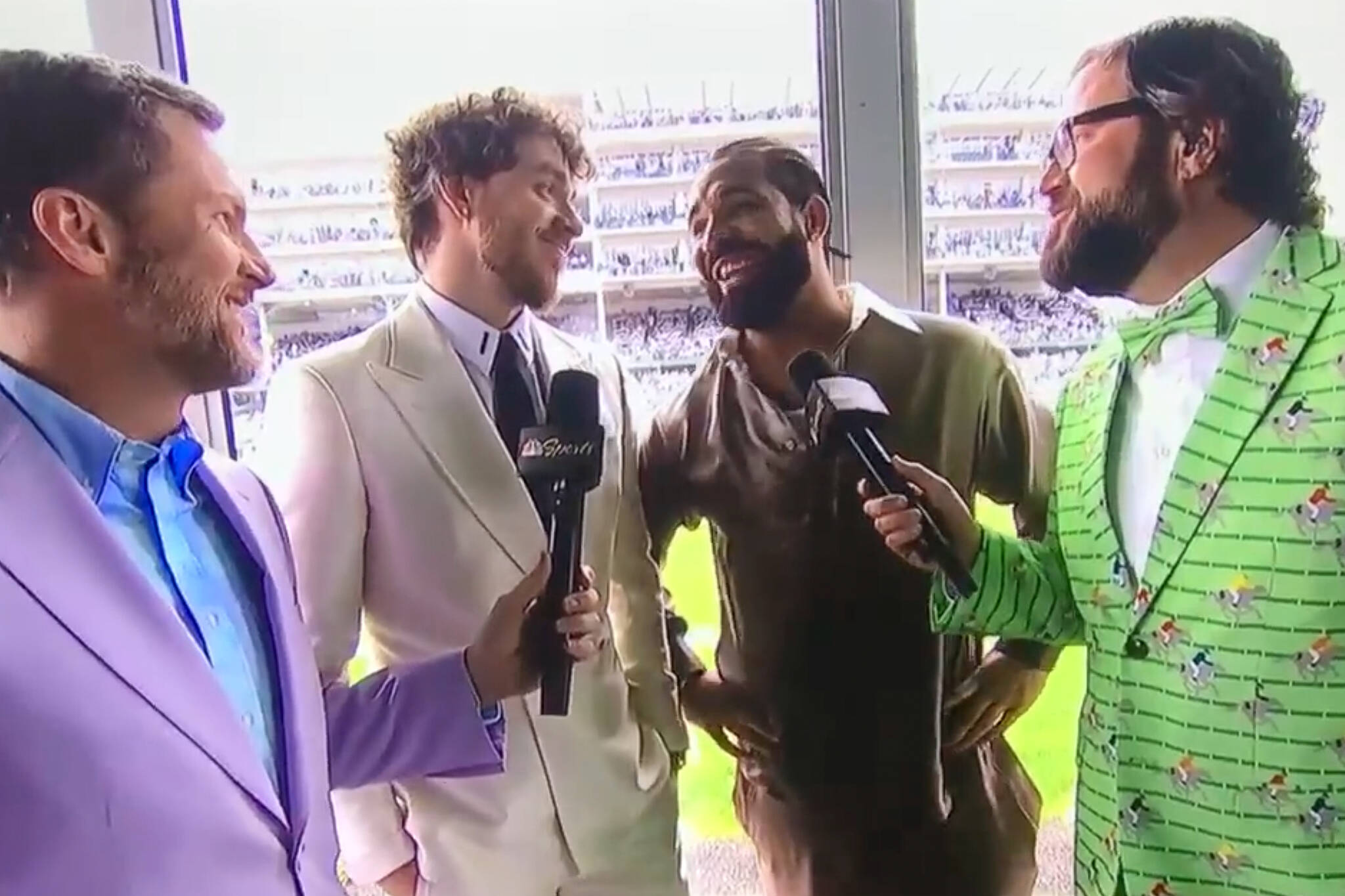 Drake got drunk at the Kentucky Derby and his interviews were hilarious