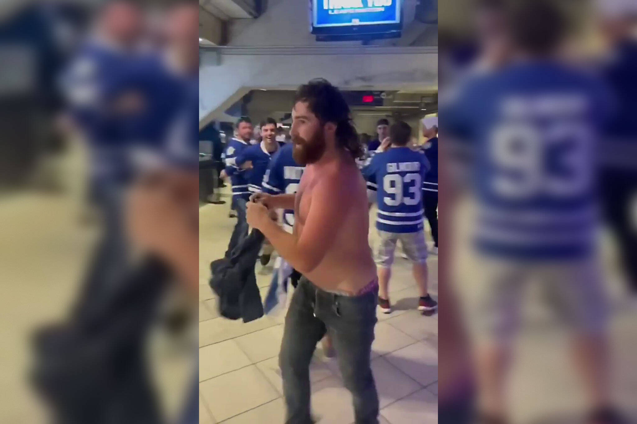 fight at leafs game