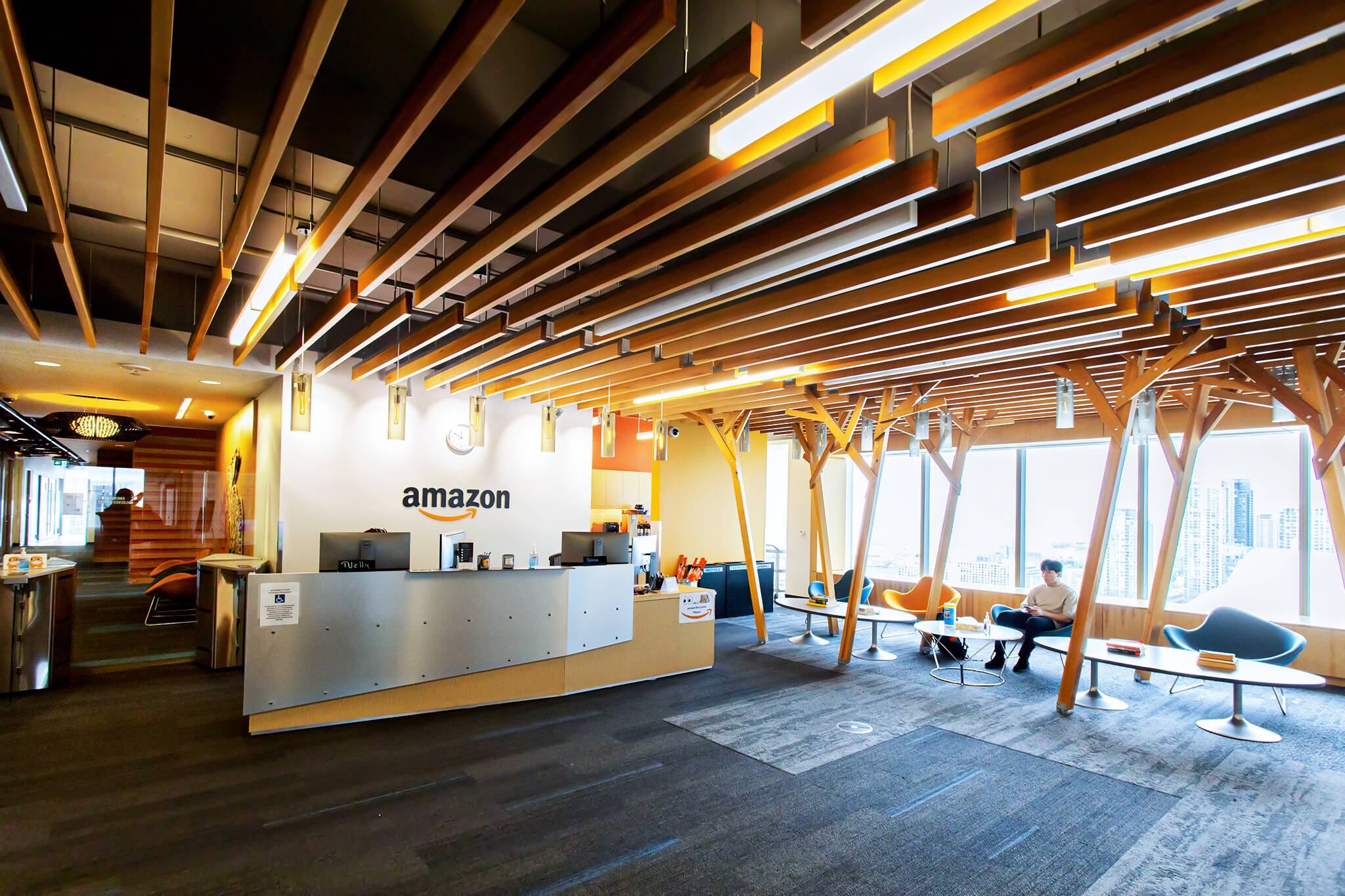 Amazon's fancy new office in downtown Toronto has some of the city's best  views