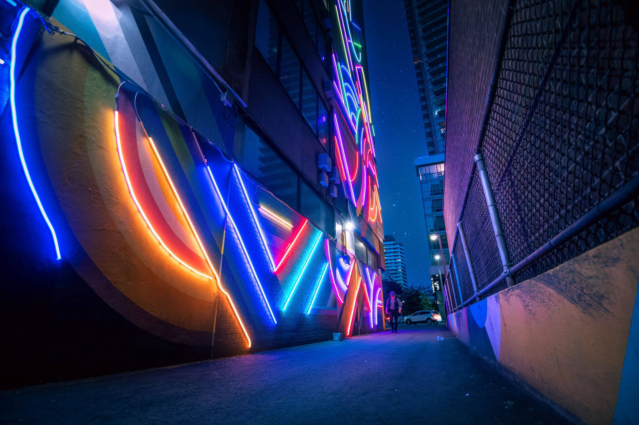 Néon LED mural - Like