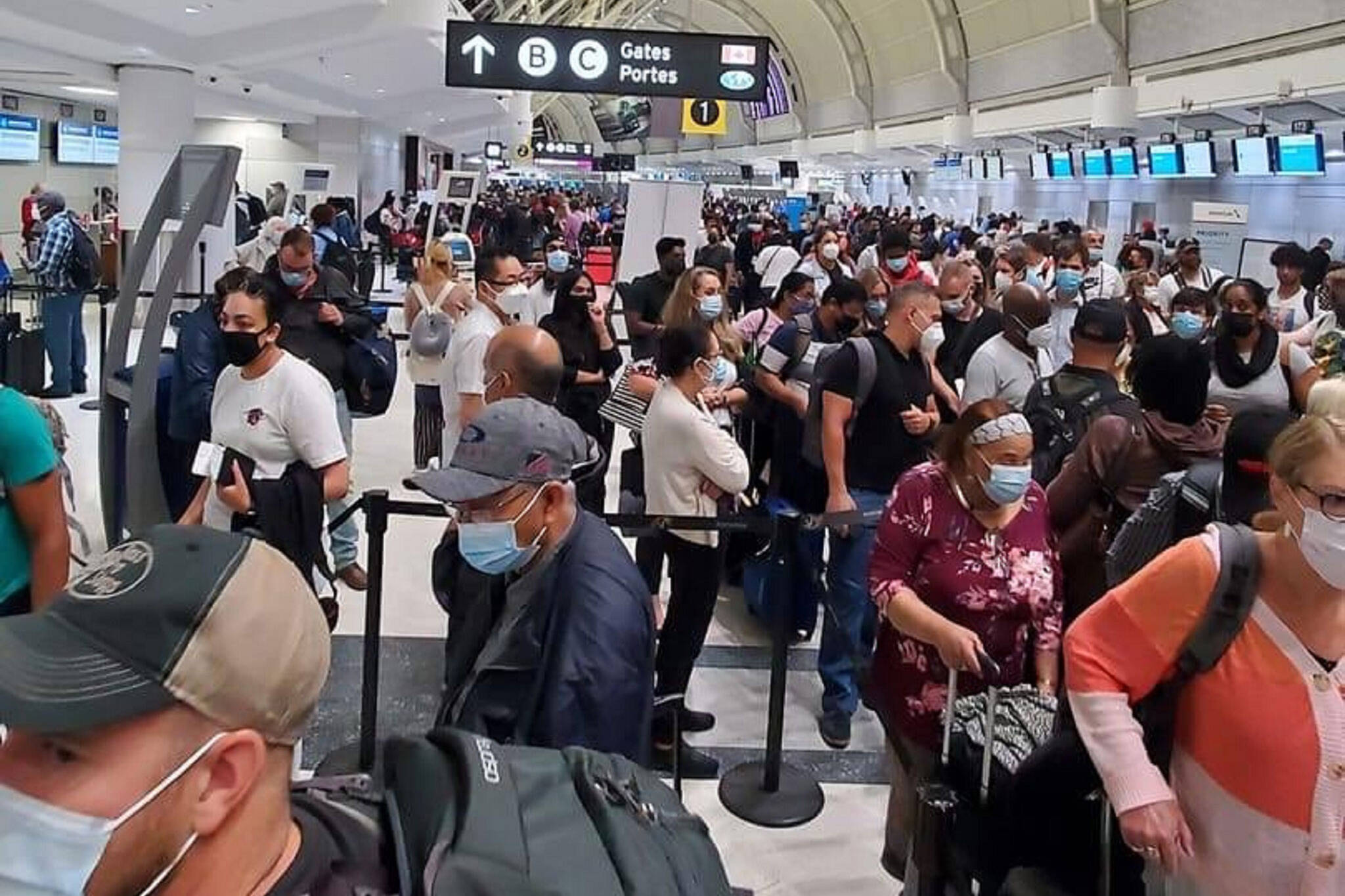travel delays pearson airport