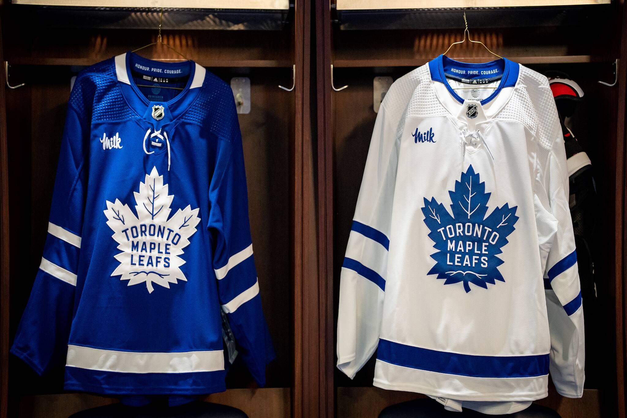 Leafs reveal new Milk jersey ads and hockey fans had jokes