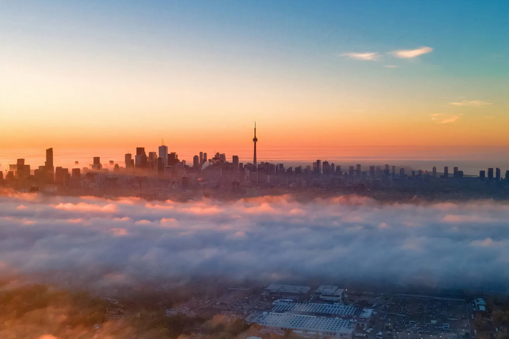 fog in Toronto