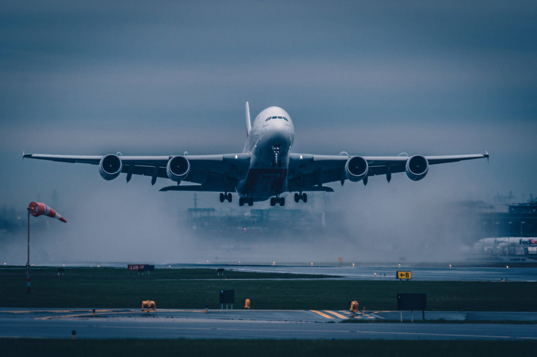 Pearson airport delays fog